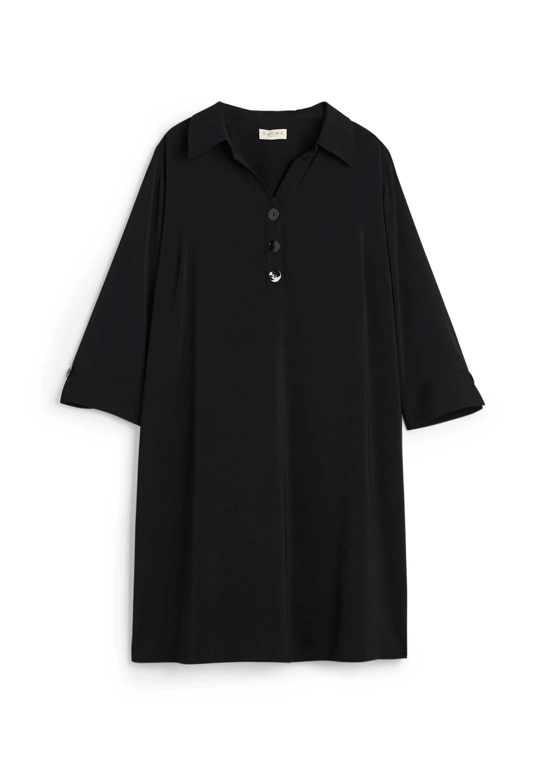 3/4 Sleeve A-Line Dress - Image 4