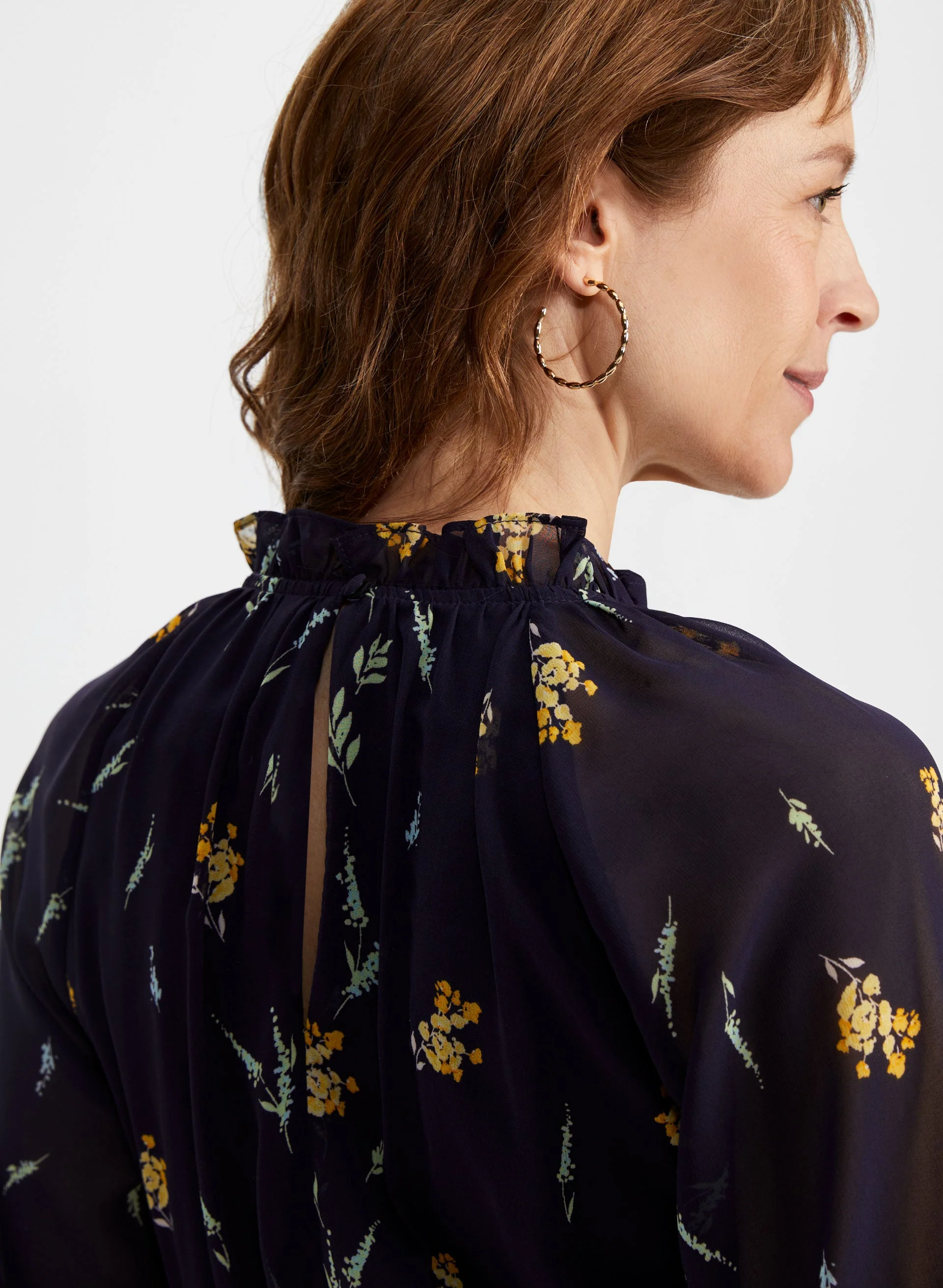 3/4 Sleeve Floral Dress - Image 4