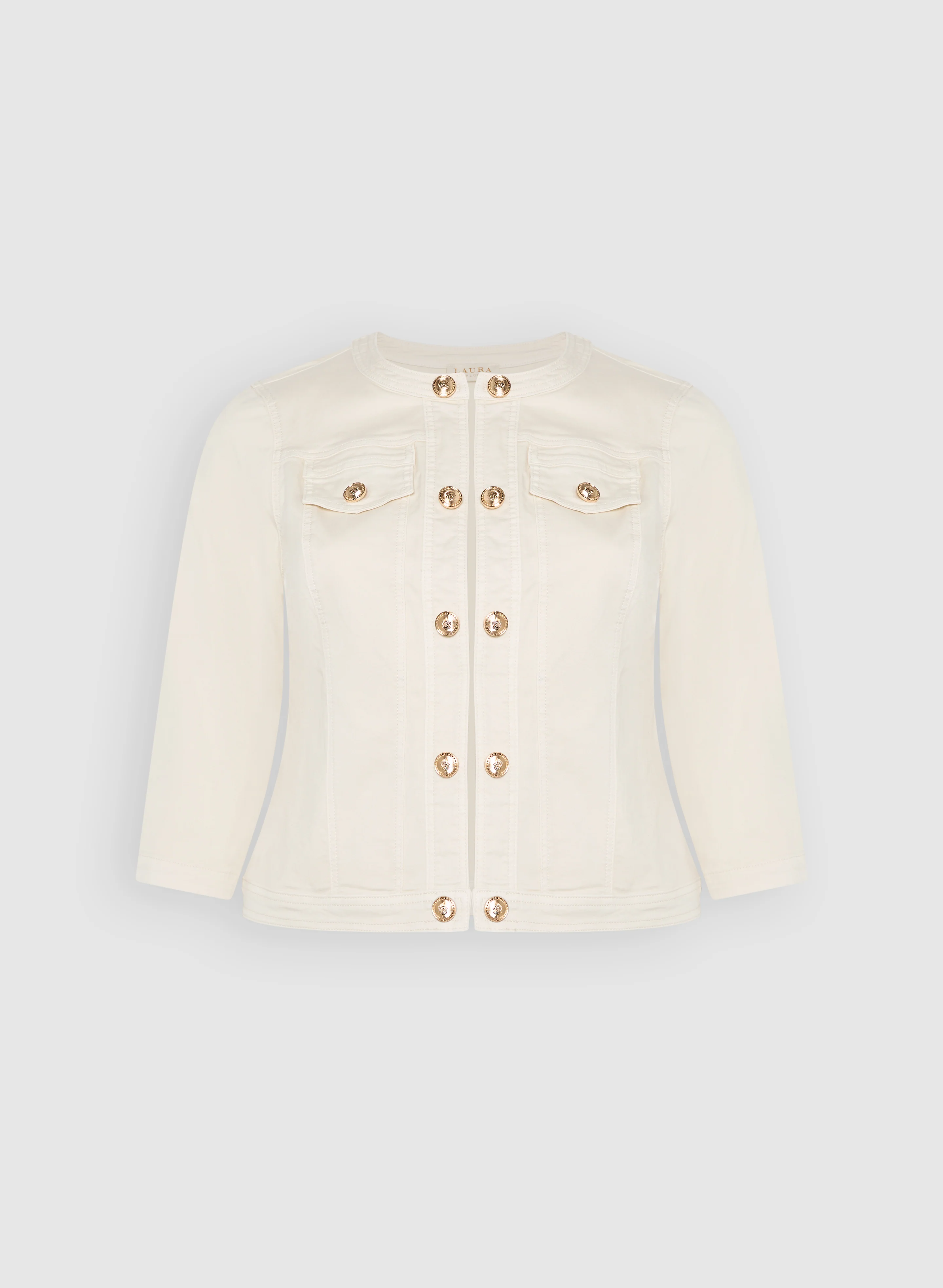 3/4 Sleeve Jean Jacket - Image 6
