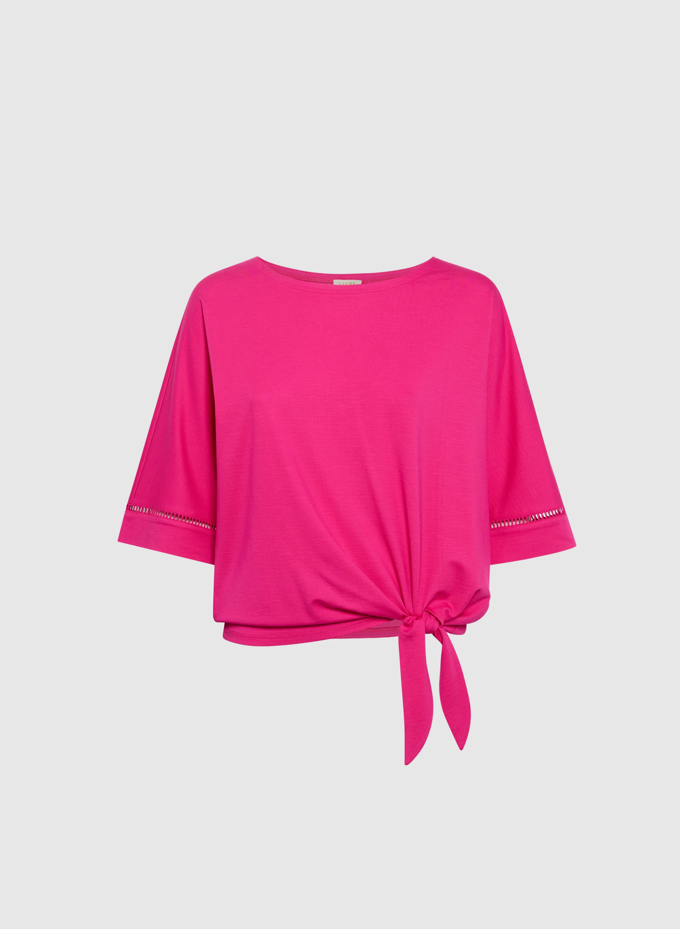 3/4 Sleeve Openwork Top - Image 6