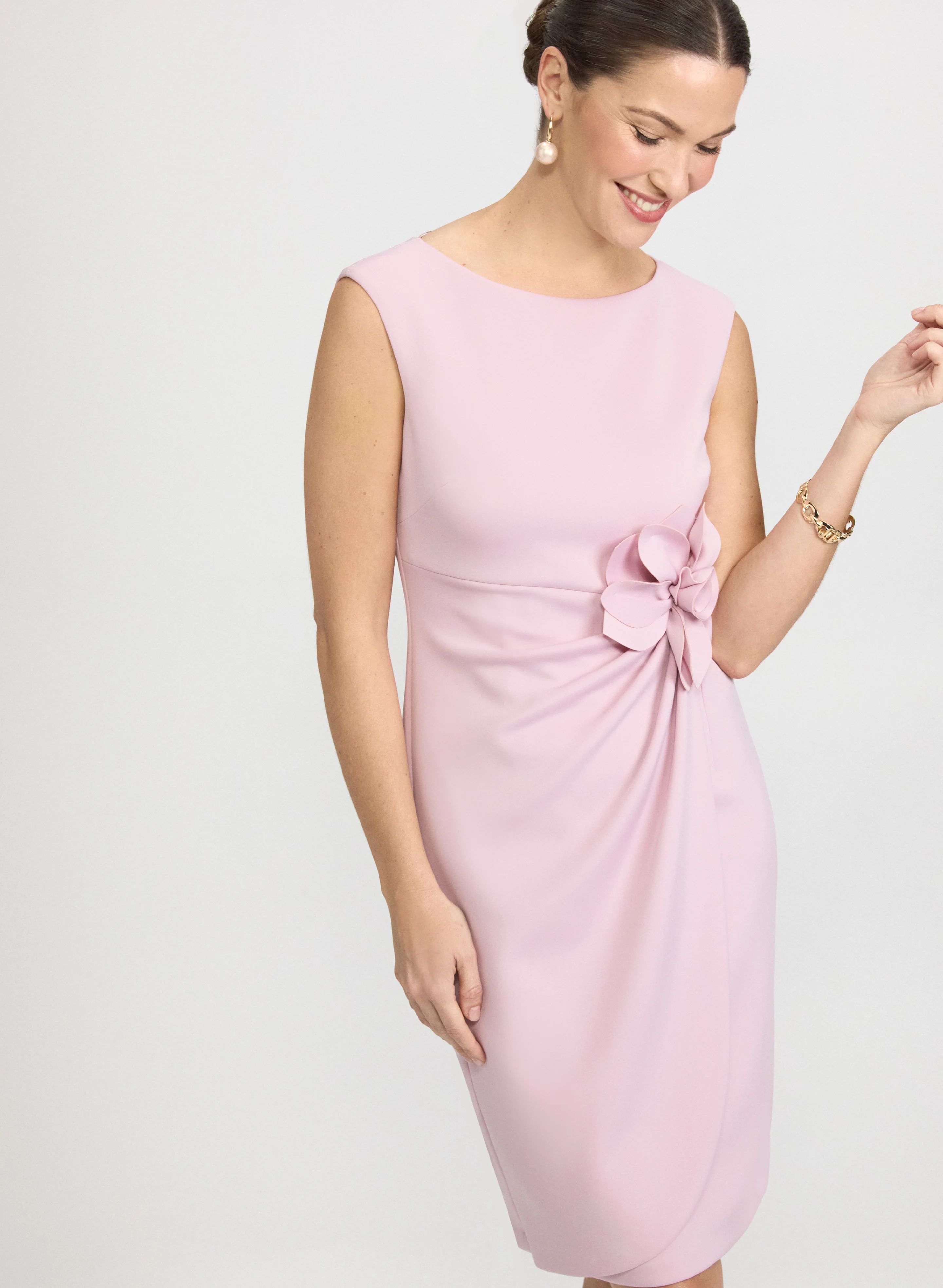 3D Floral Detail Dress - Image 5