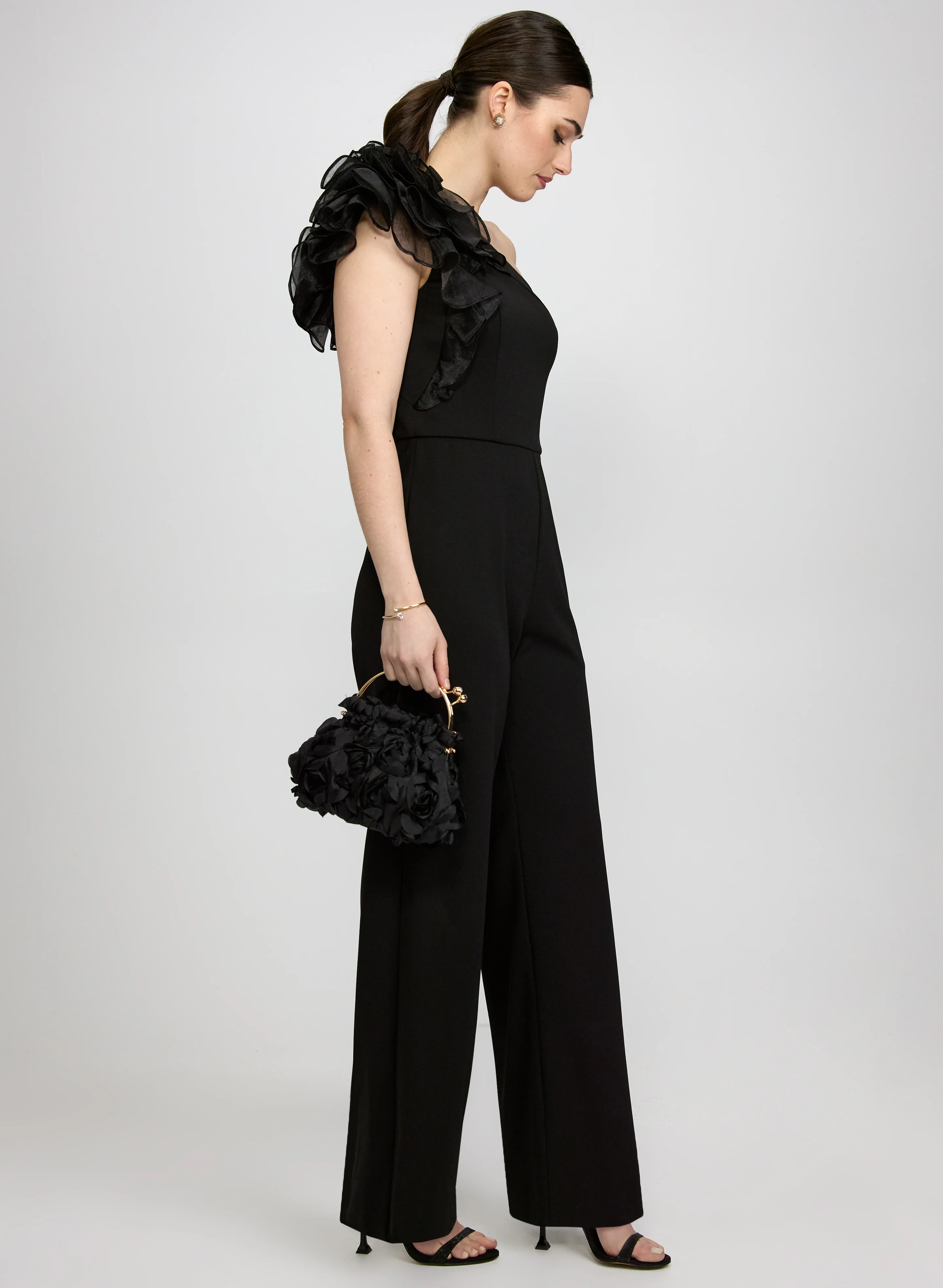 3D Floral Detail Jumpsuit - Image 2