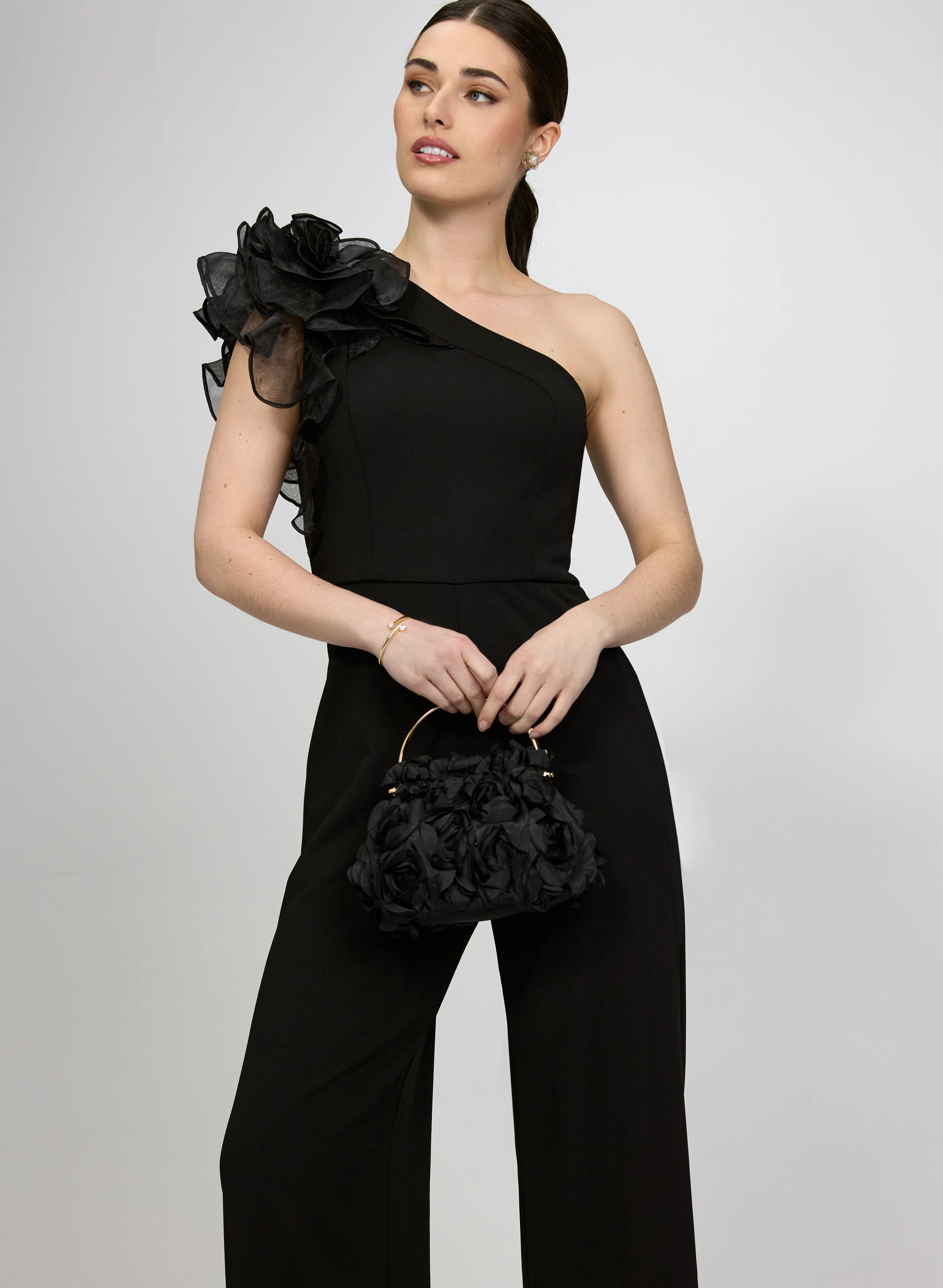 3D Floral Detail Jumpsuit - Image 5