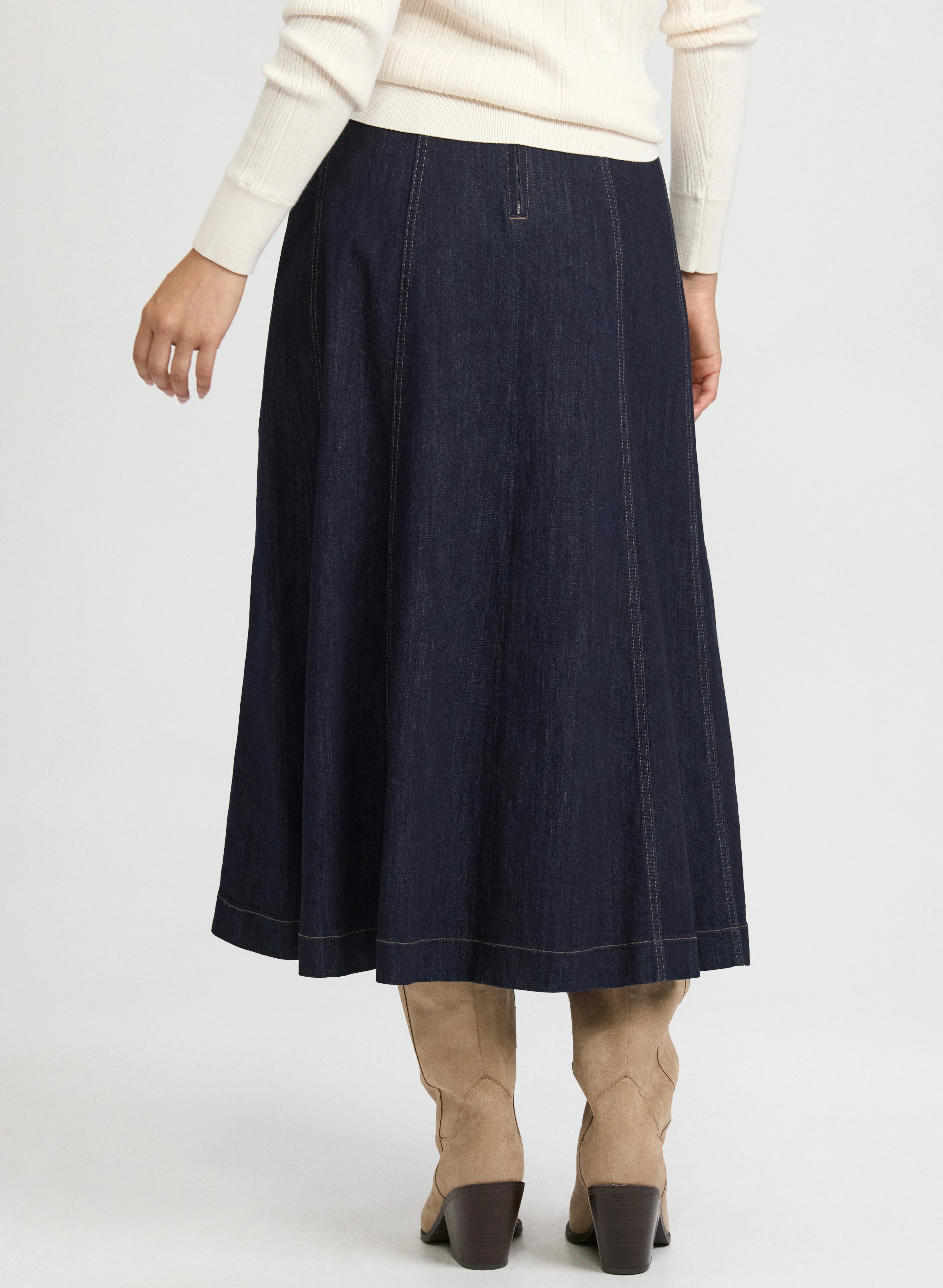 A-Line Denim Skirt - Image 2