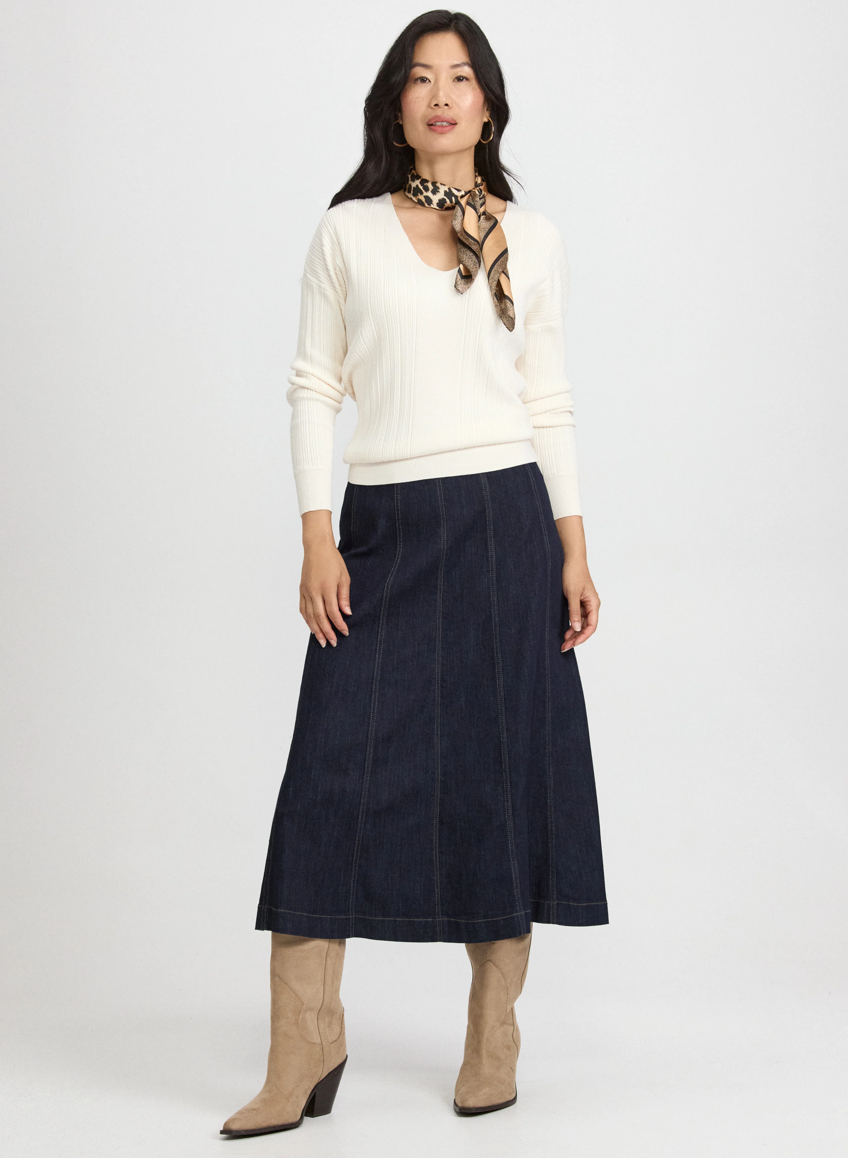 A-Line Denim Skirt - Image 4