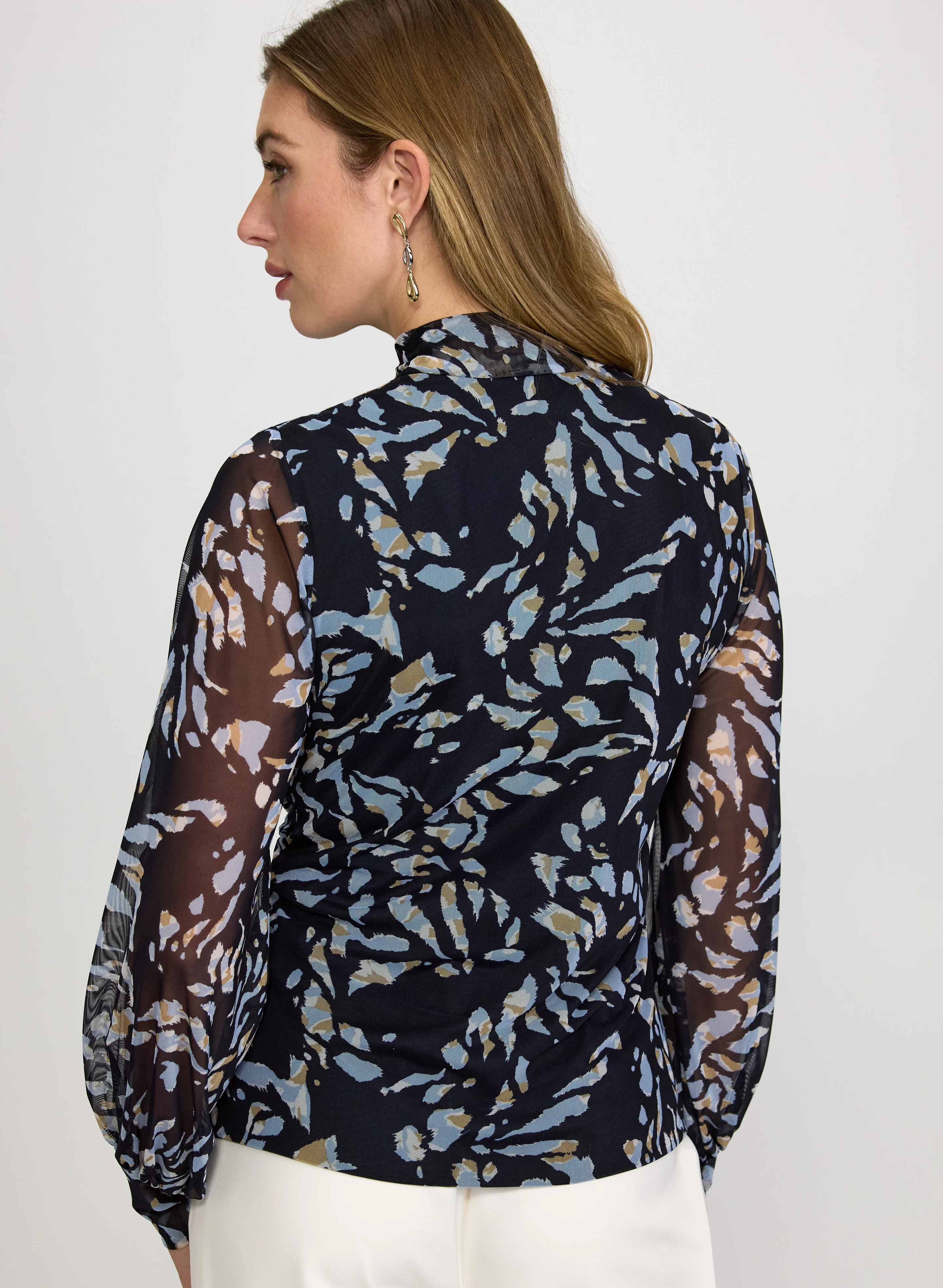 Abstract Animal Print Top - Image 4