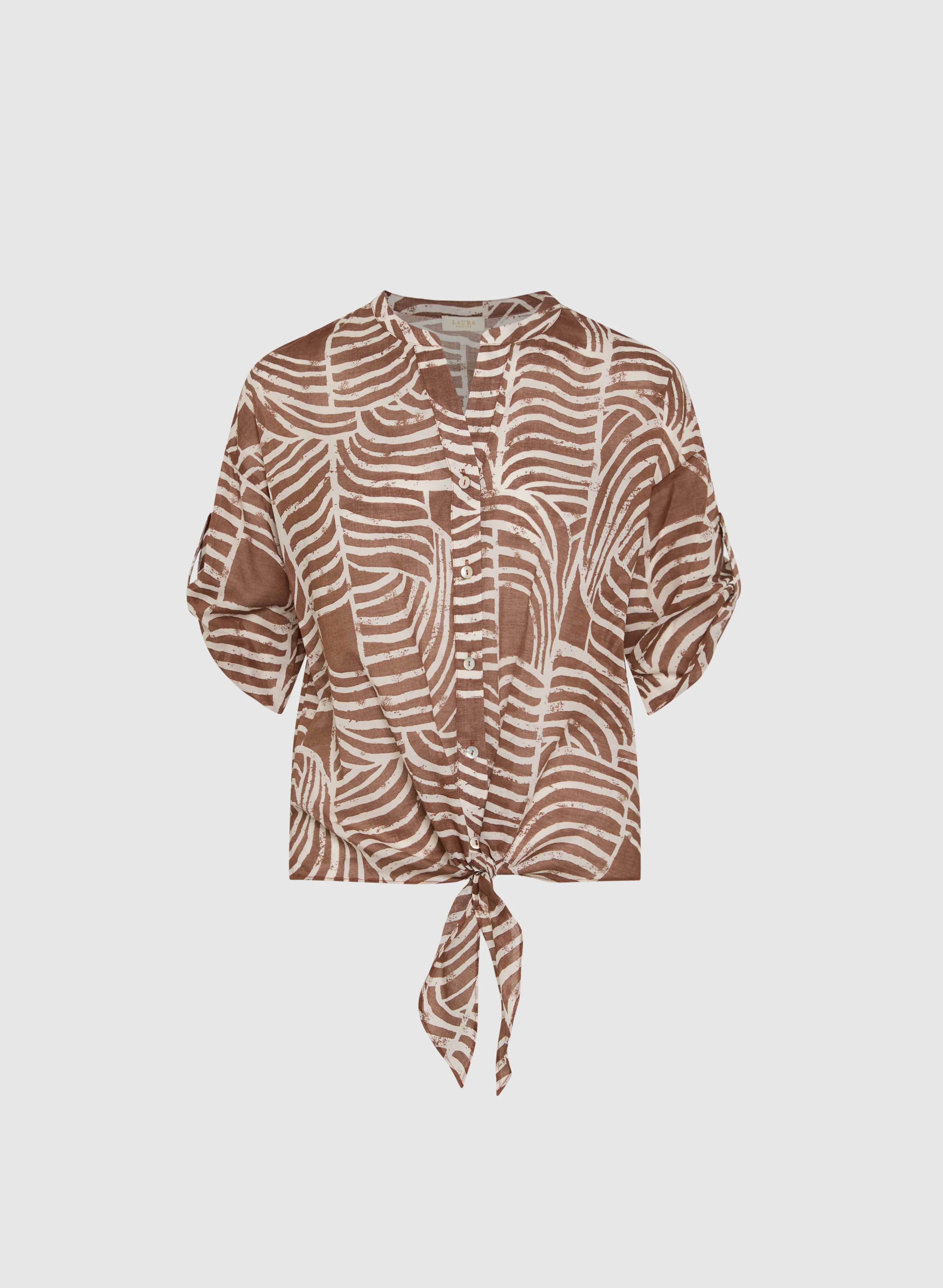Abstract Cotton Blouse - Image 6