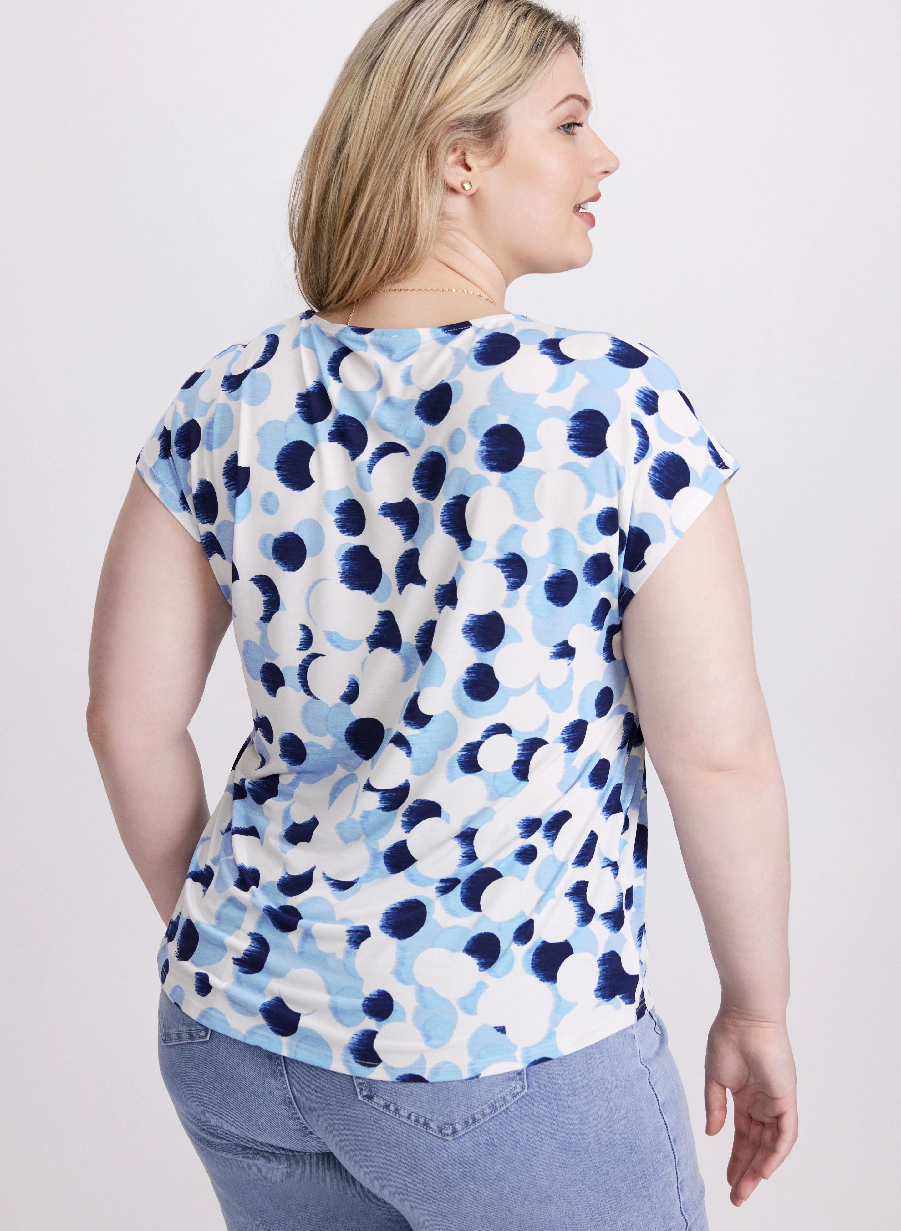 Abstract Dot Print Top - Image 3