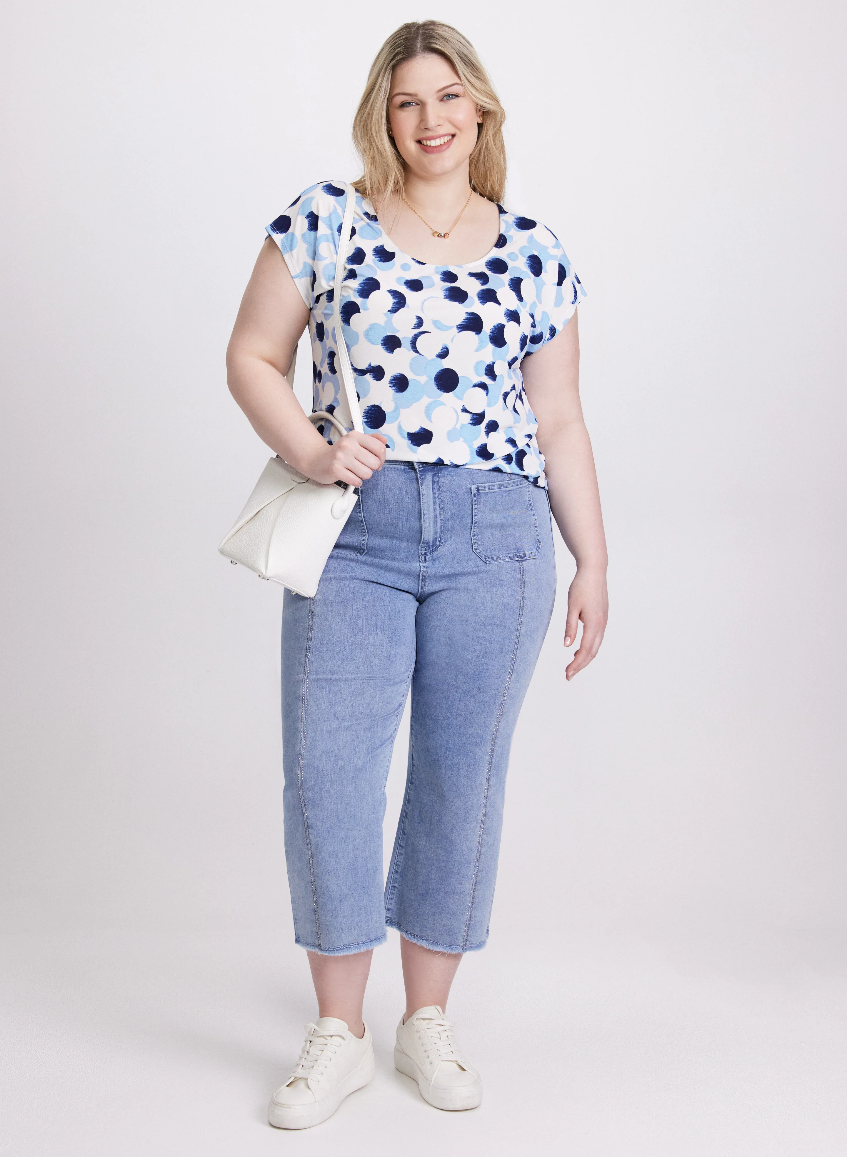 Abstract Dot Print Top - Image 4