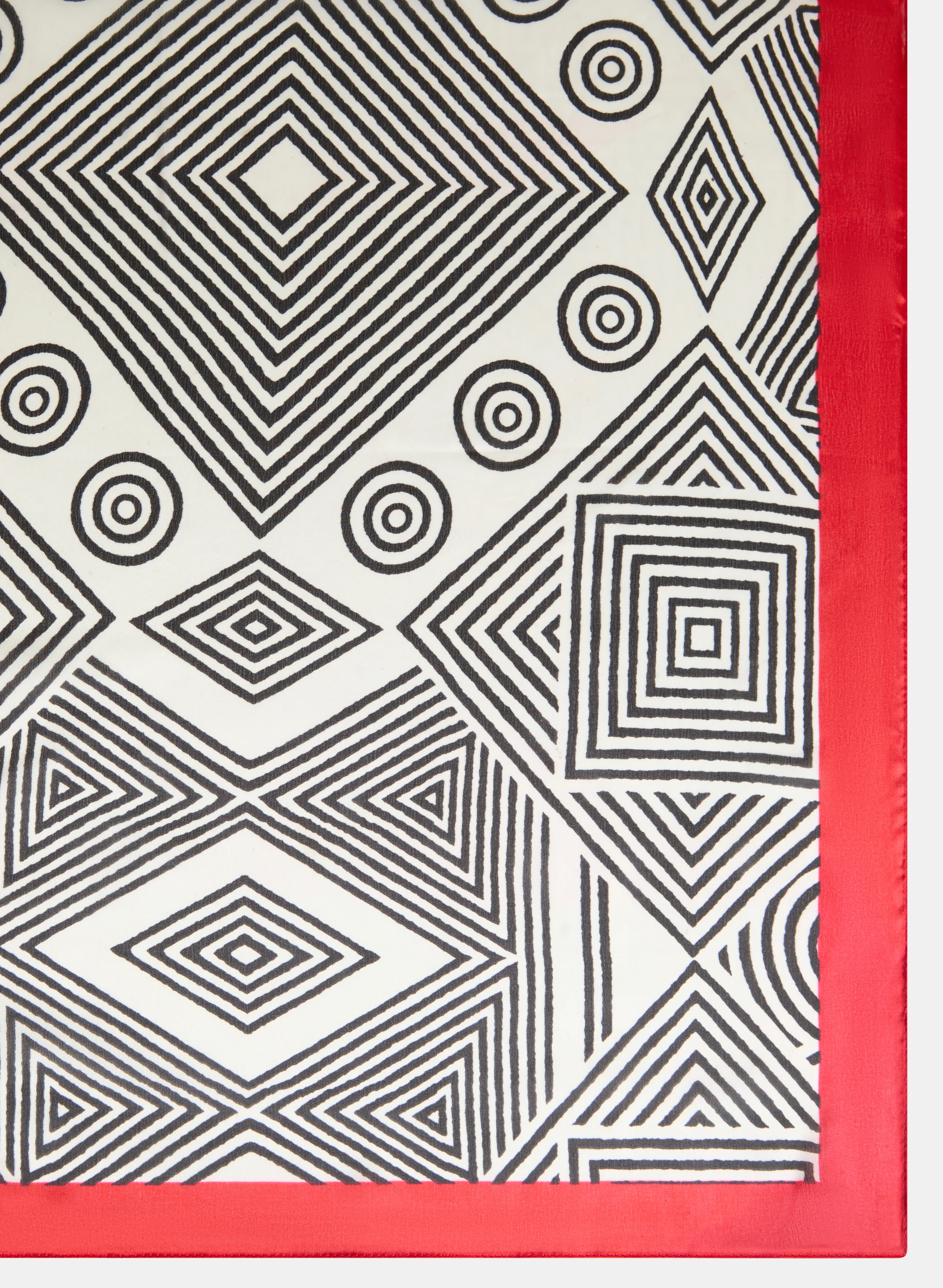 Abstract Geometric Print Scarf - Image 3