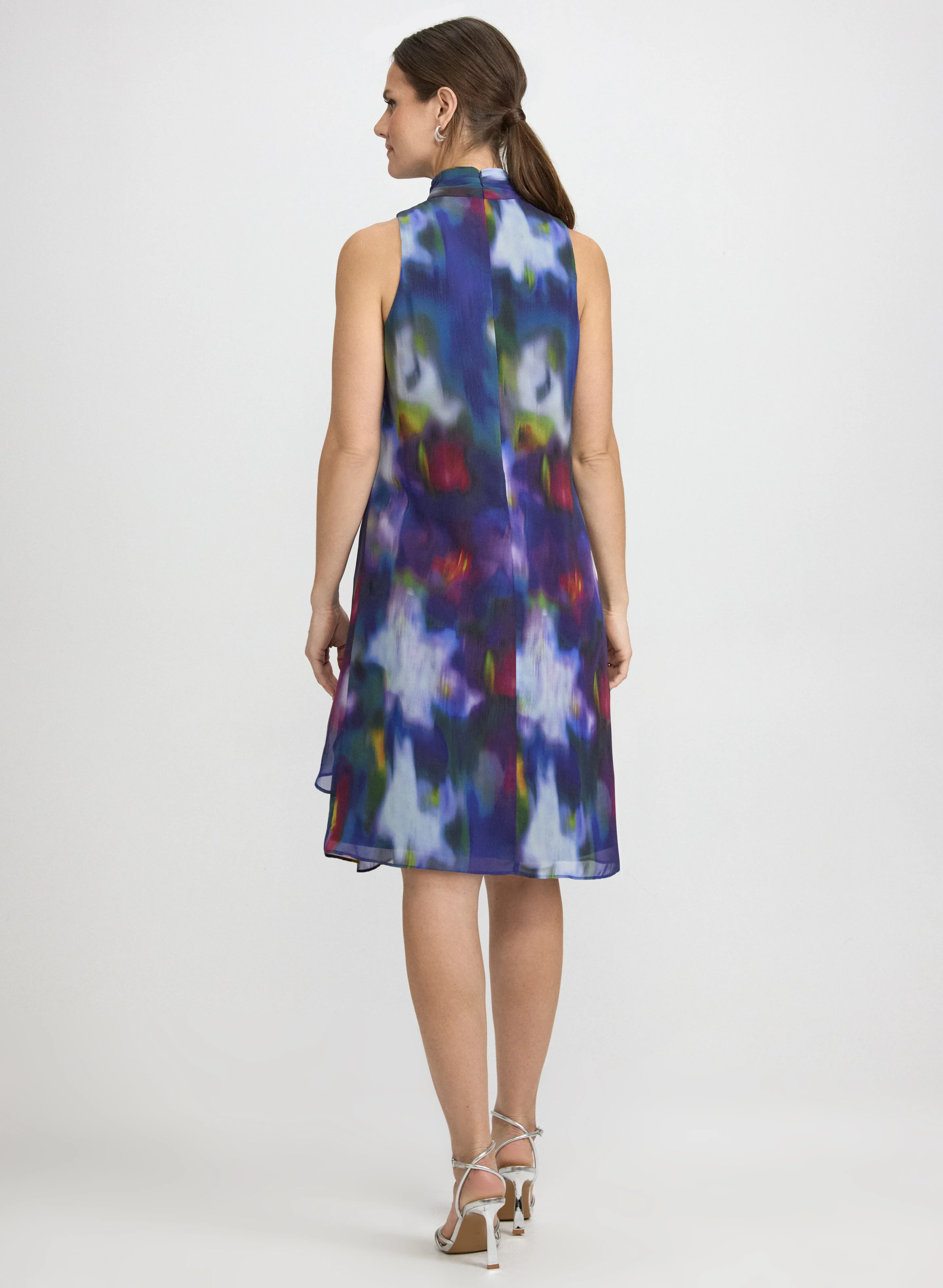 Abstract Halter Neck Dress - Image 3