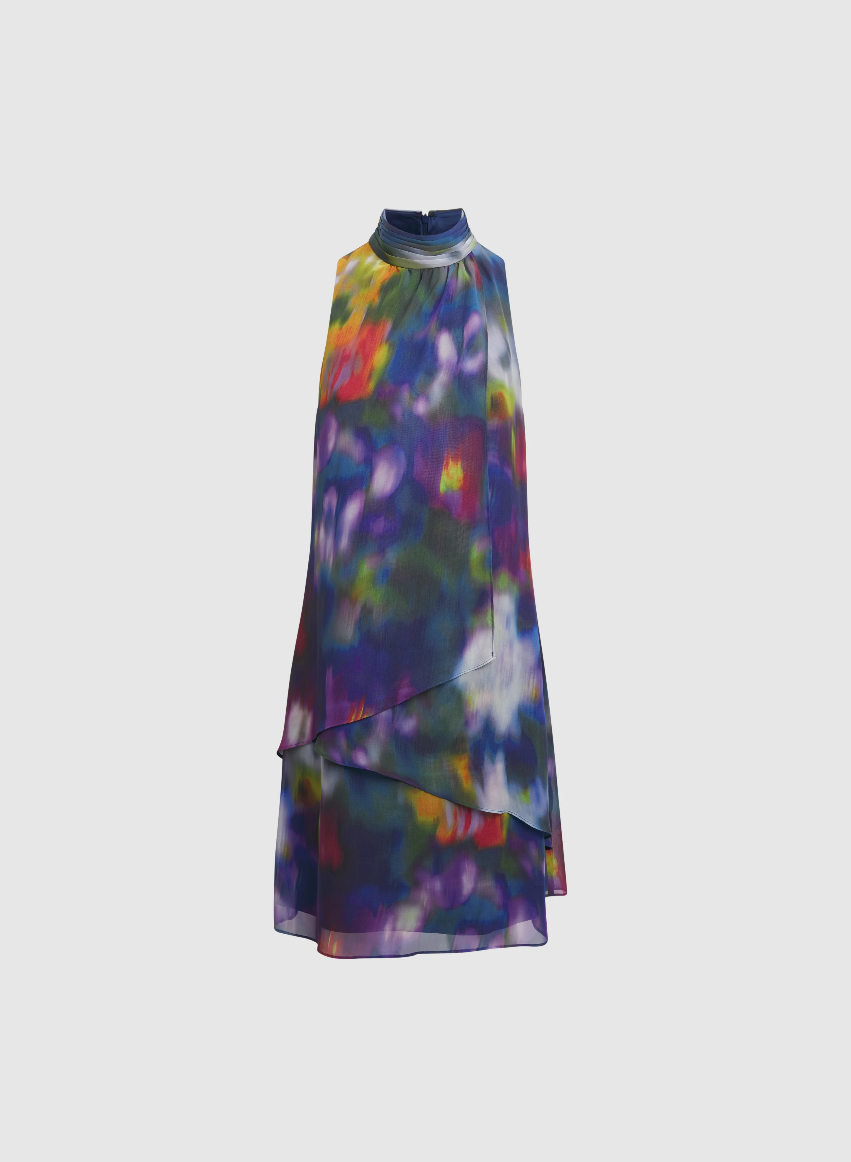 Abstract Halter Neck Dress - Image 6