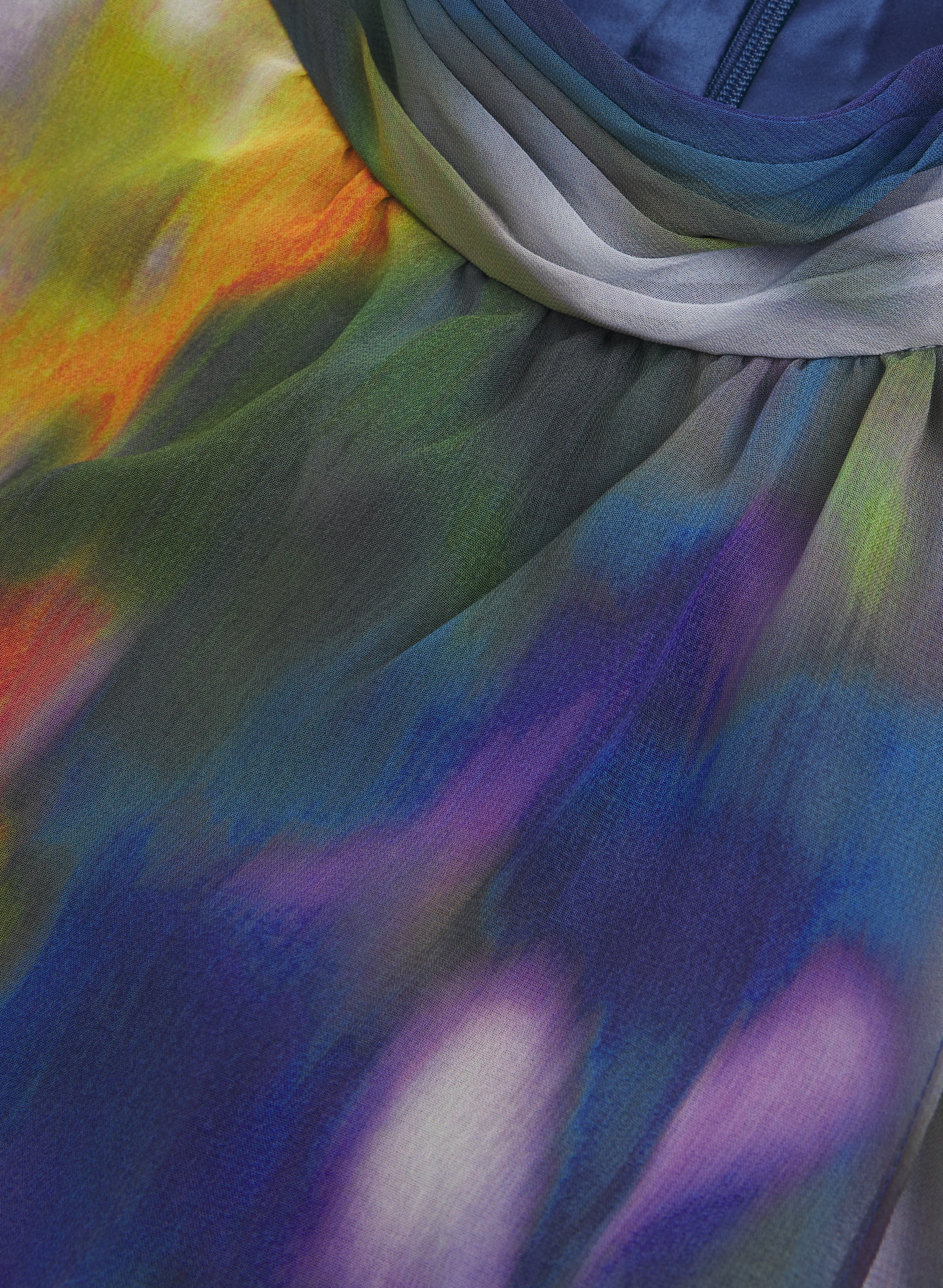 Abstract Halter Neck Dress - Image 7