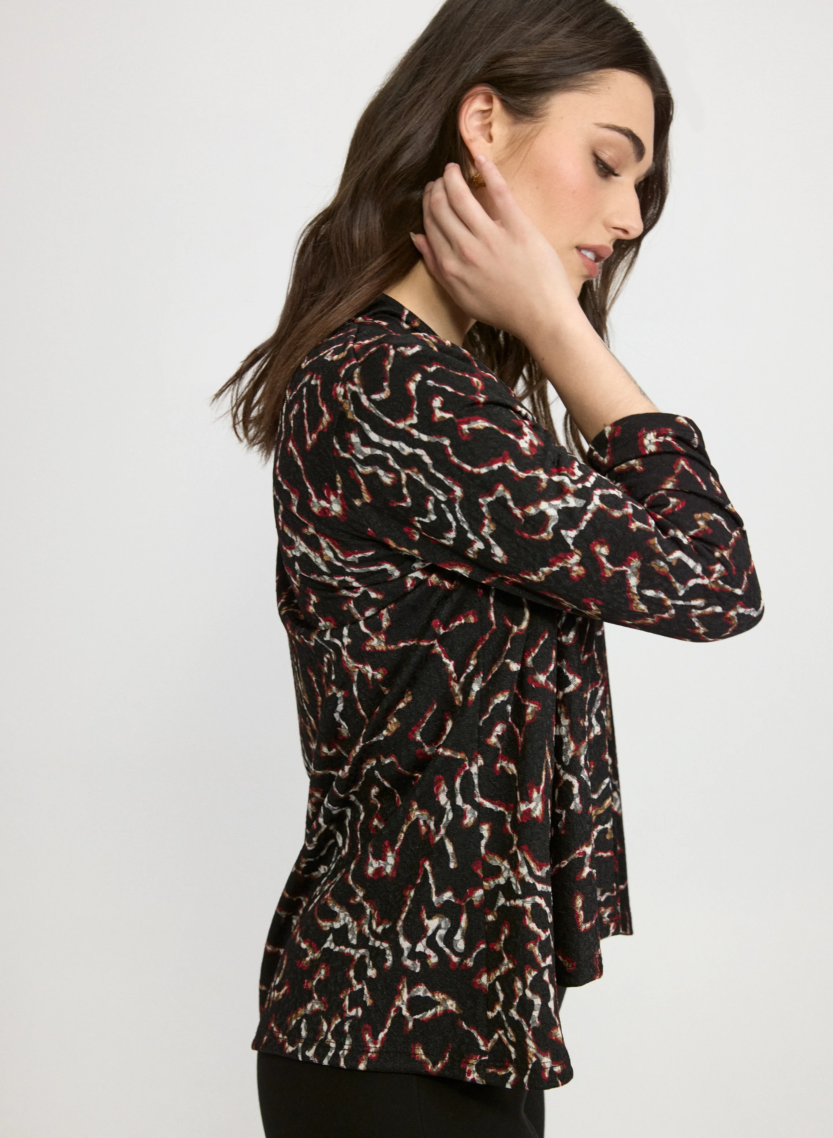 Abstract Jacquard Jacket - Image 2