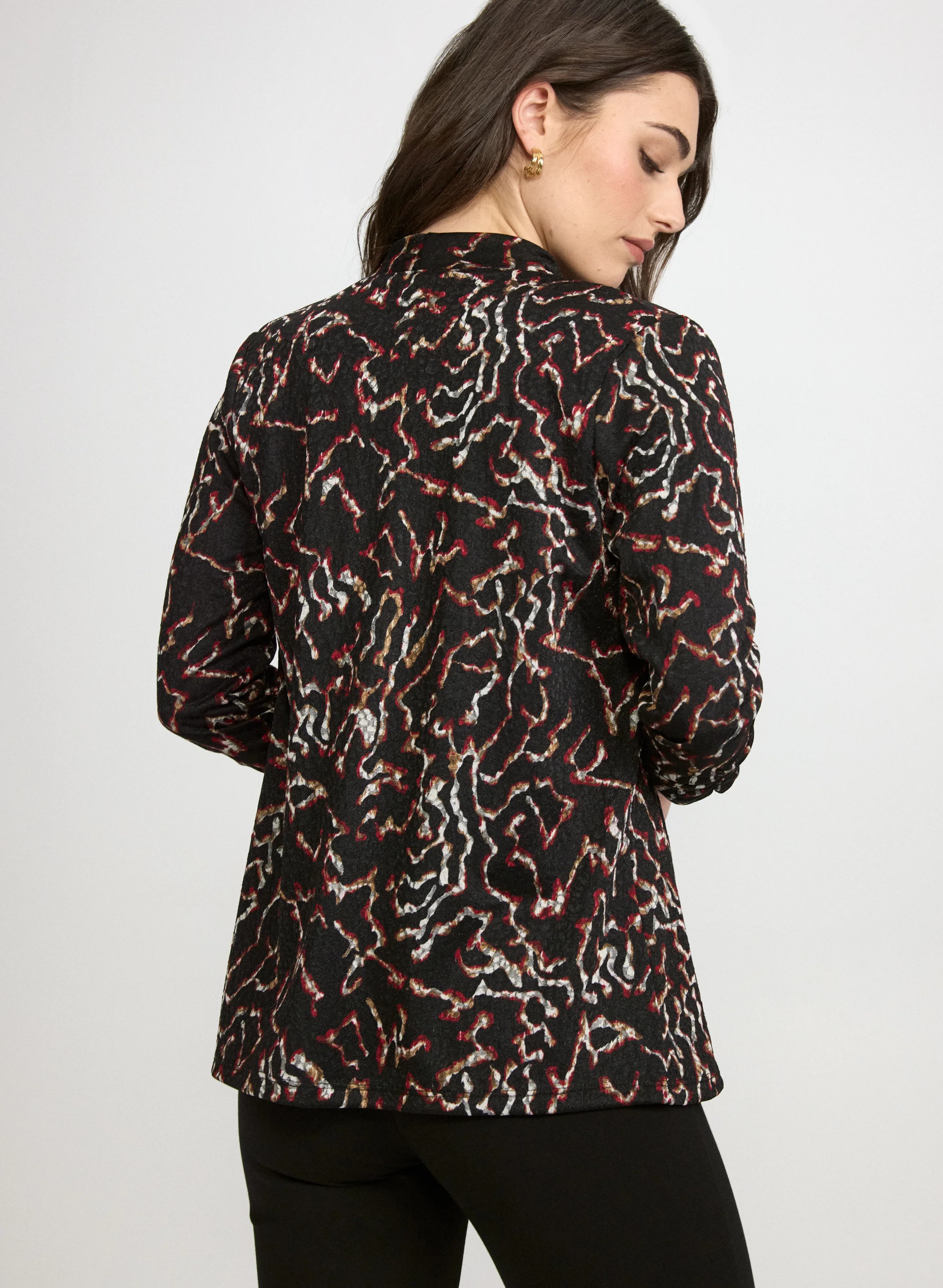 Abstract Jacquard Jacket - Image 4