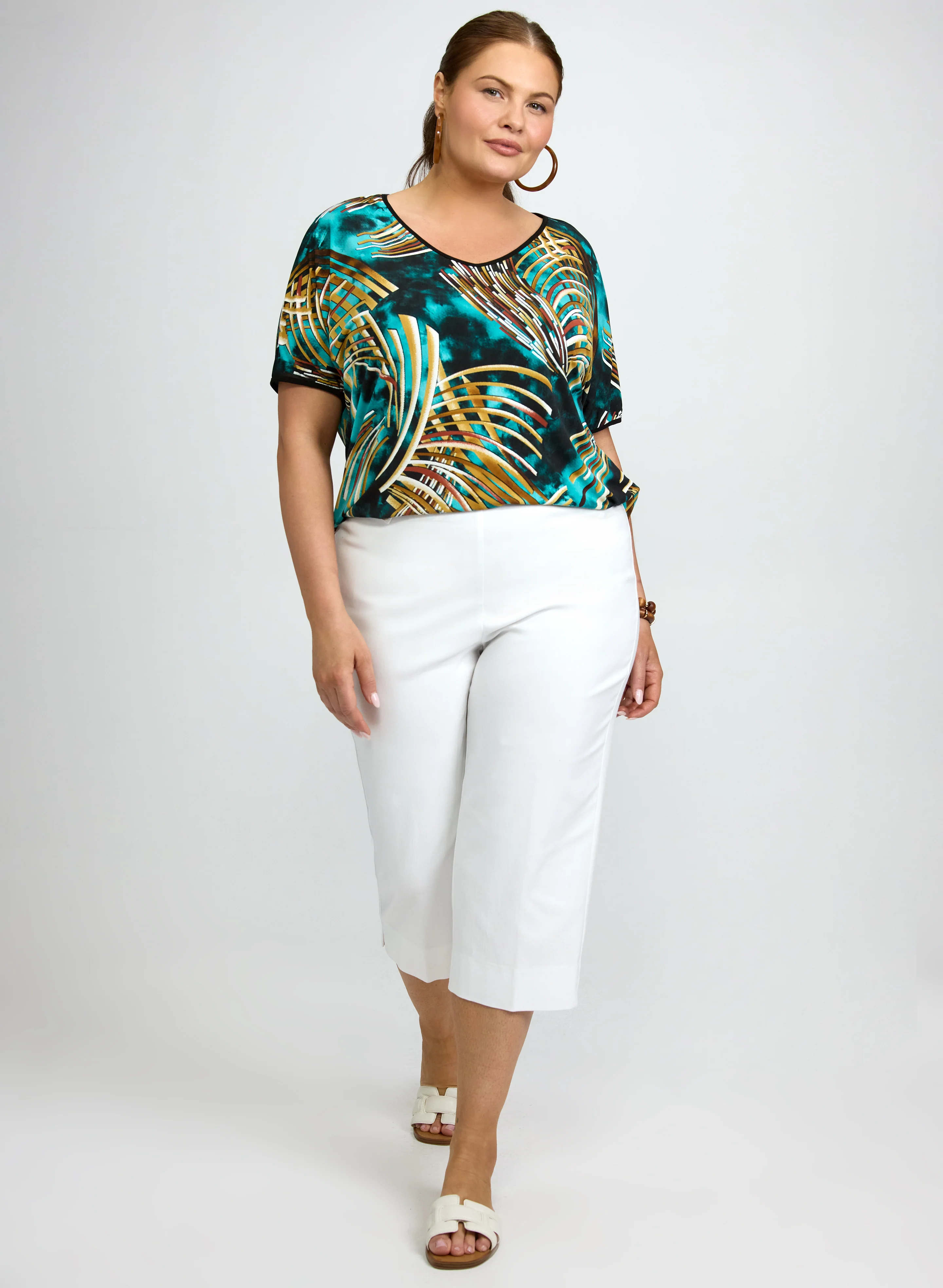 Abstract Jersey Top - Image 3