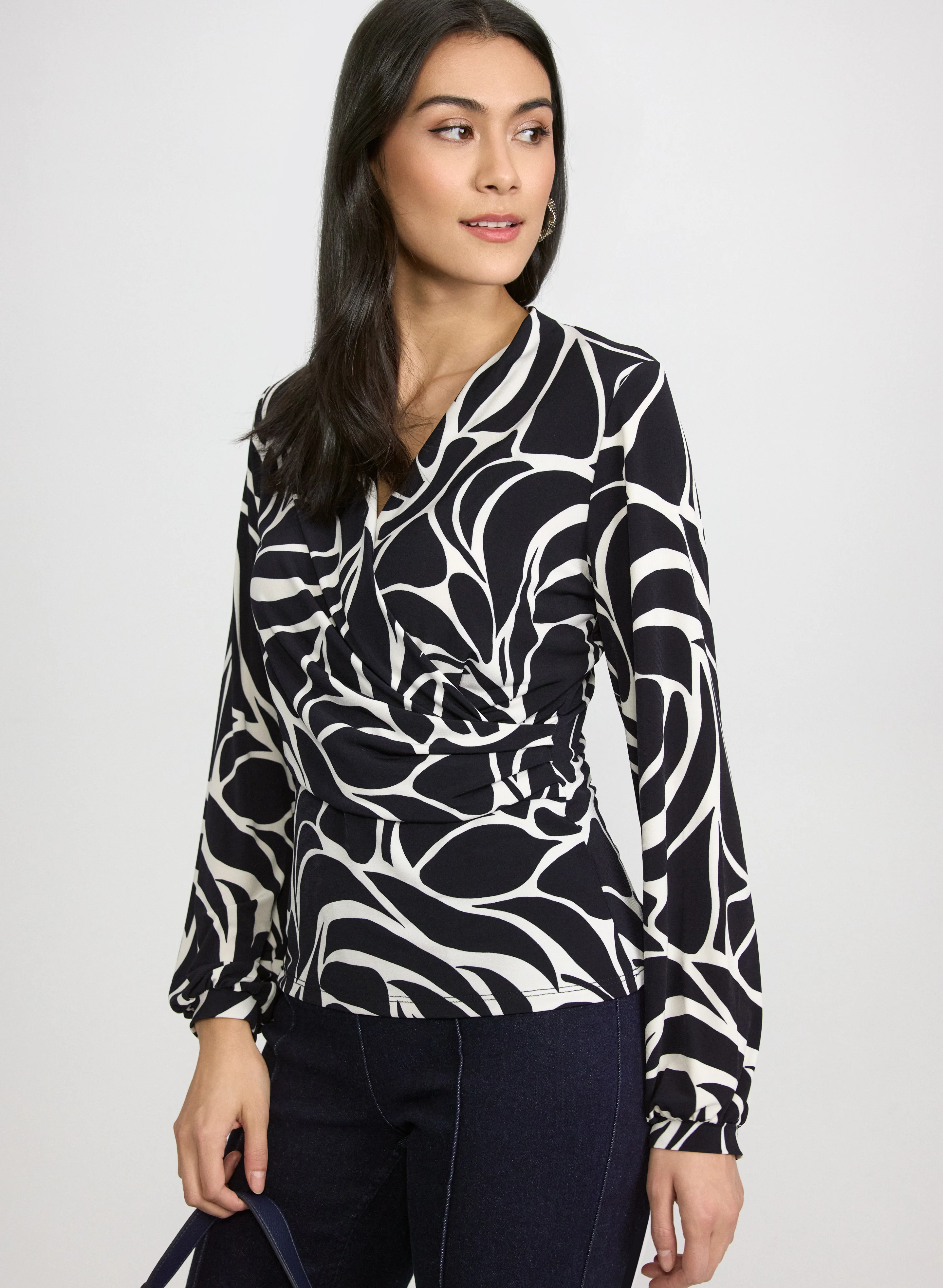 Abstract Long Sleeve Top - Image 2