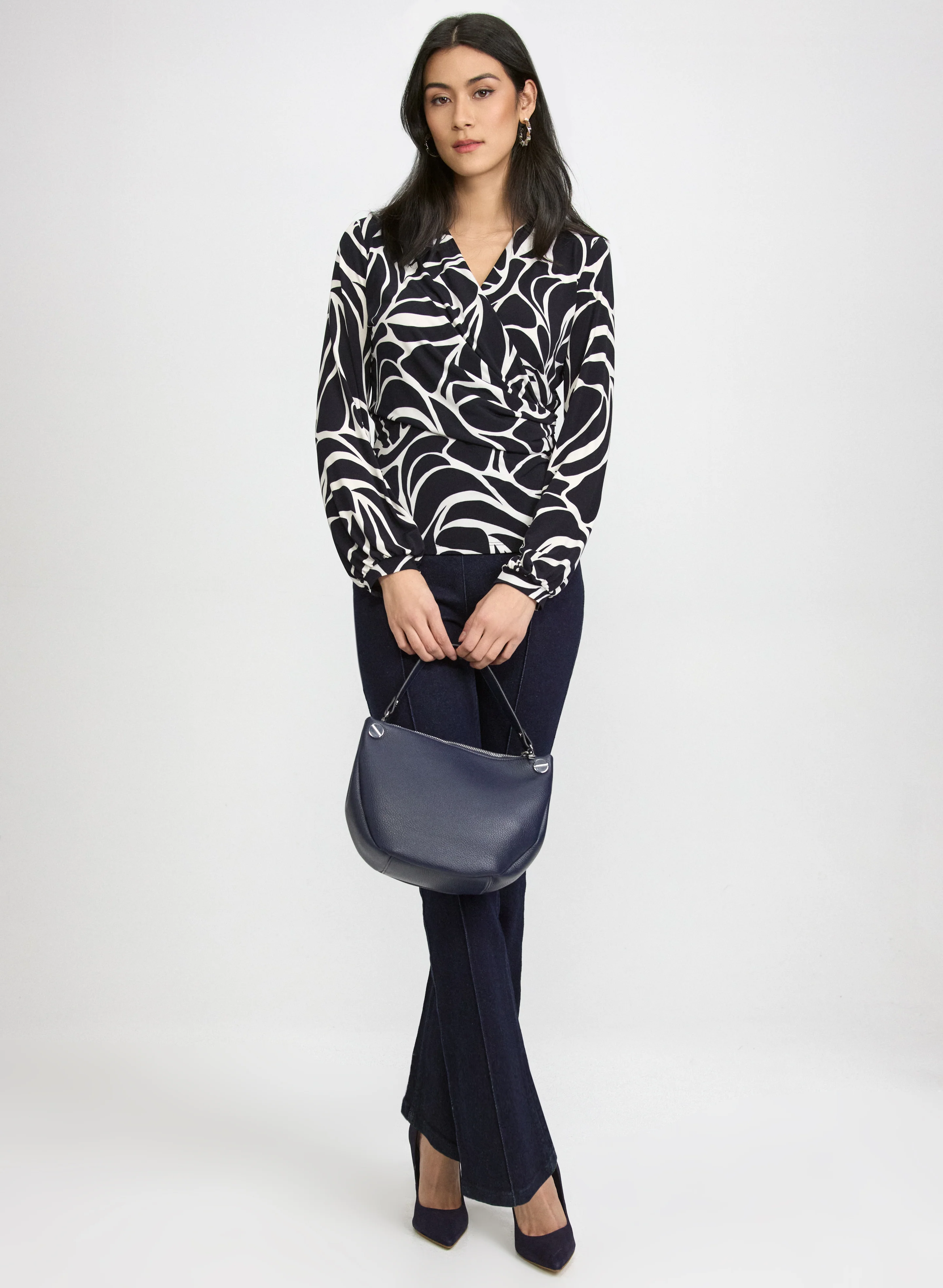 Abstract Long Sleeve Top - Image 4