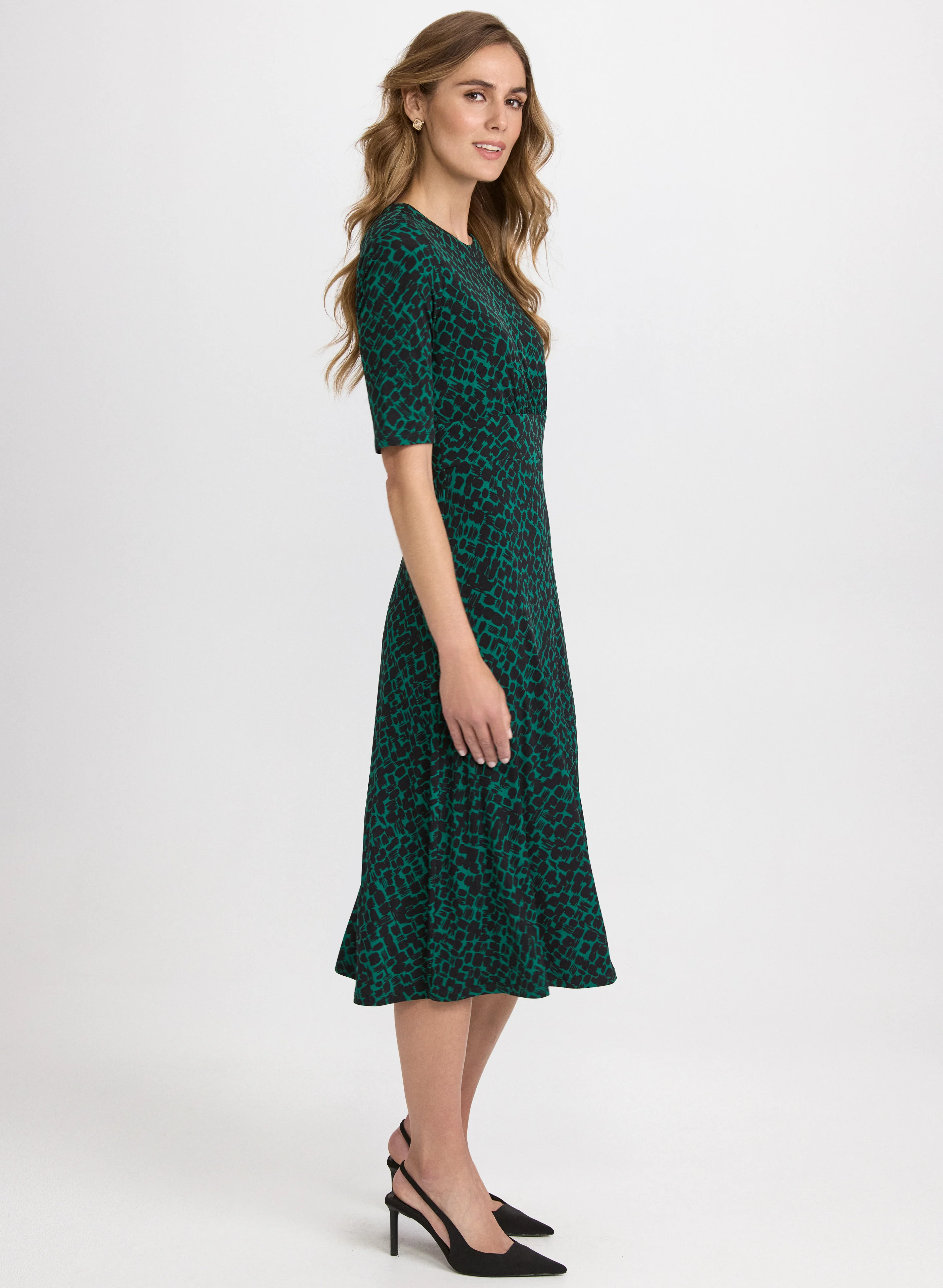 Abstract Midi Dress - Image 2