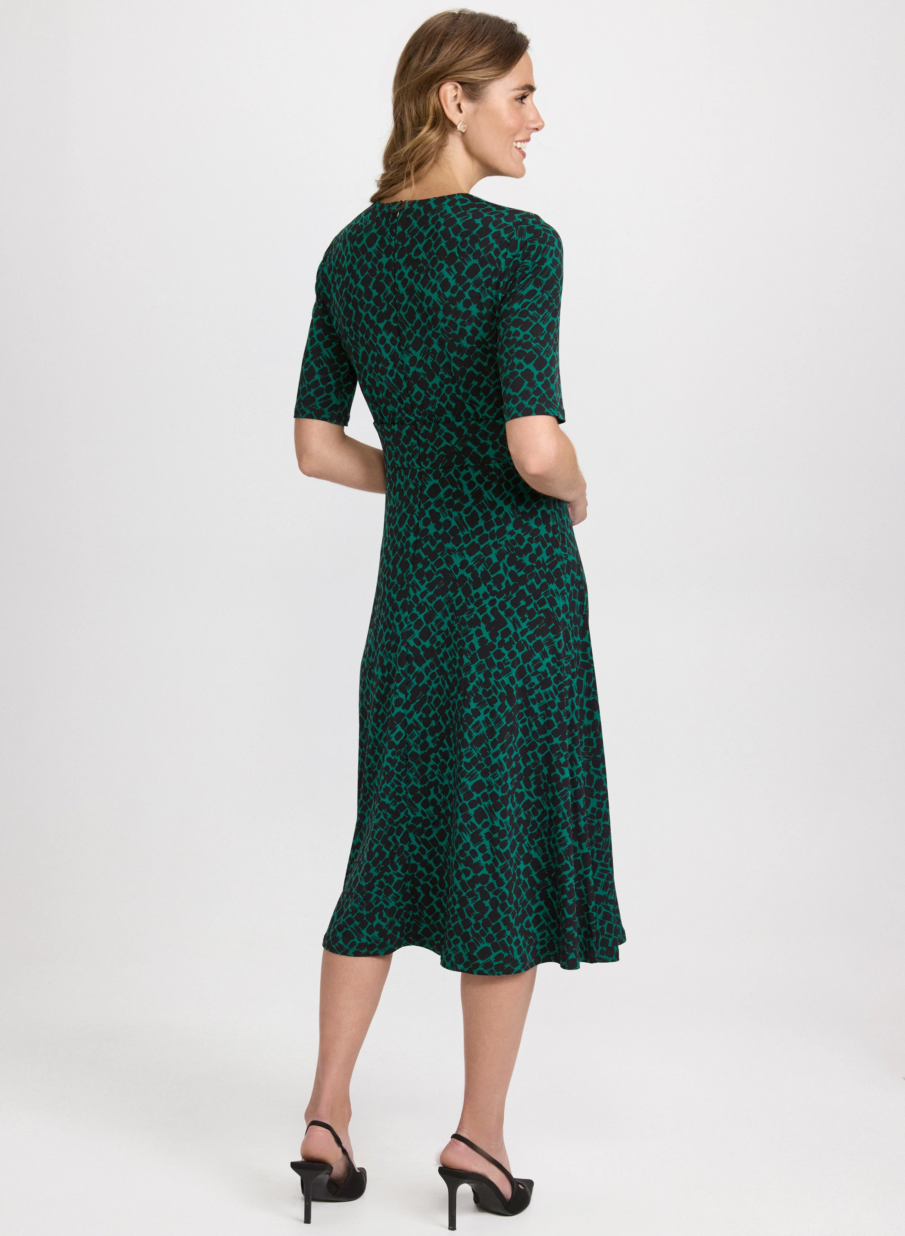 Abstract Midi Dress - Image 3