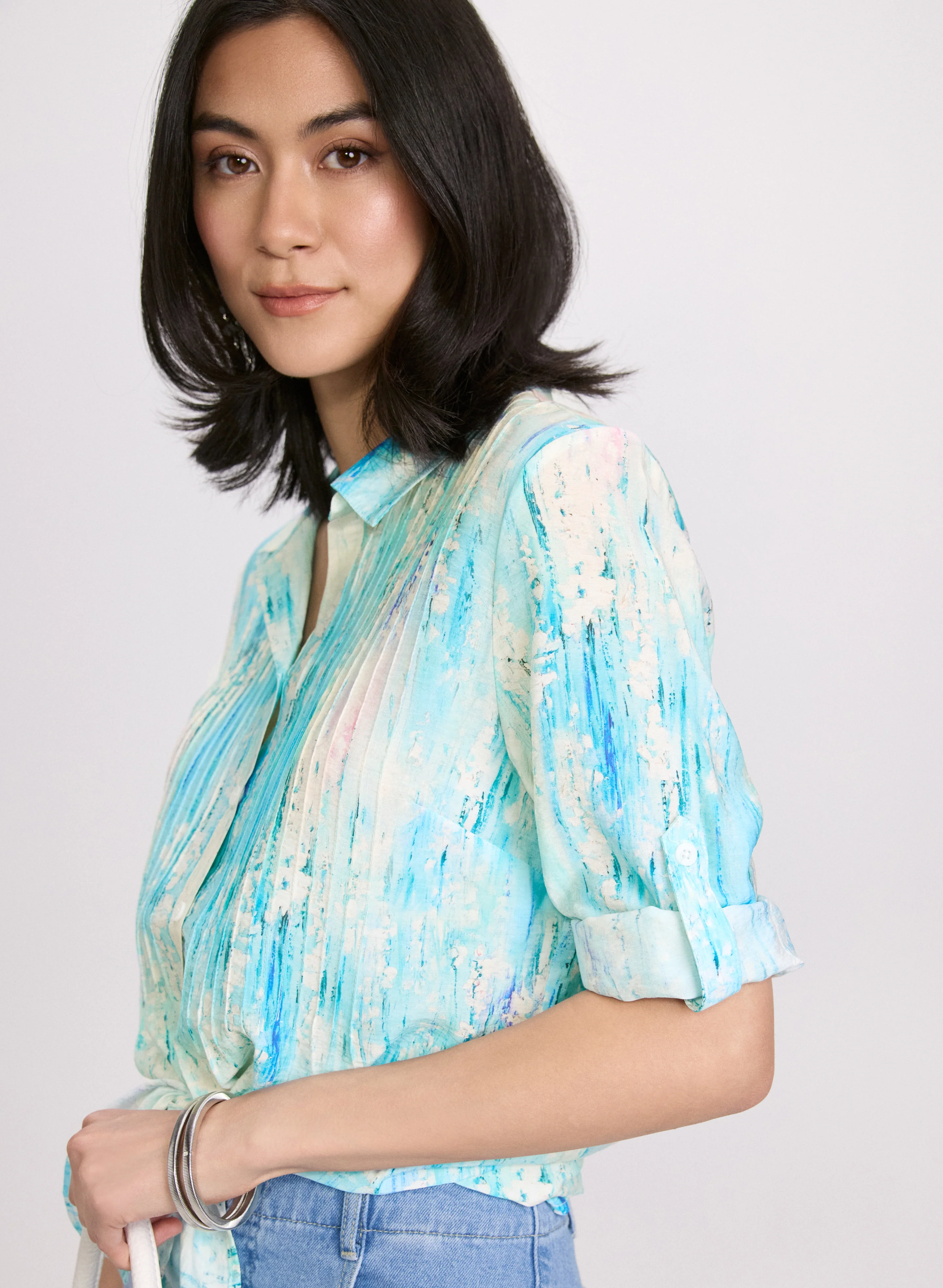 Abstract Print Blouse - Image 2