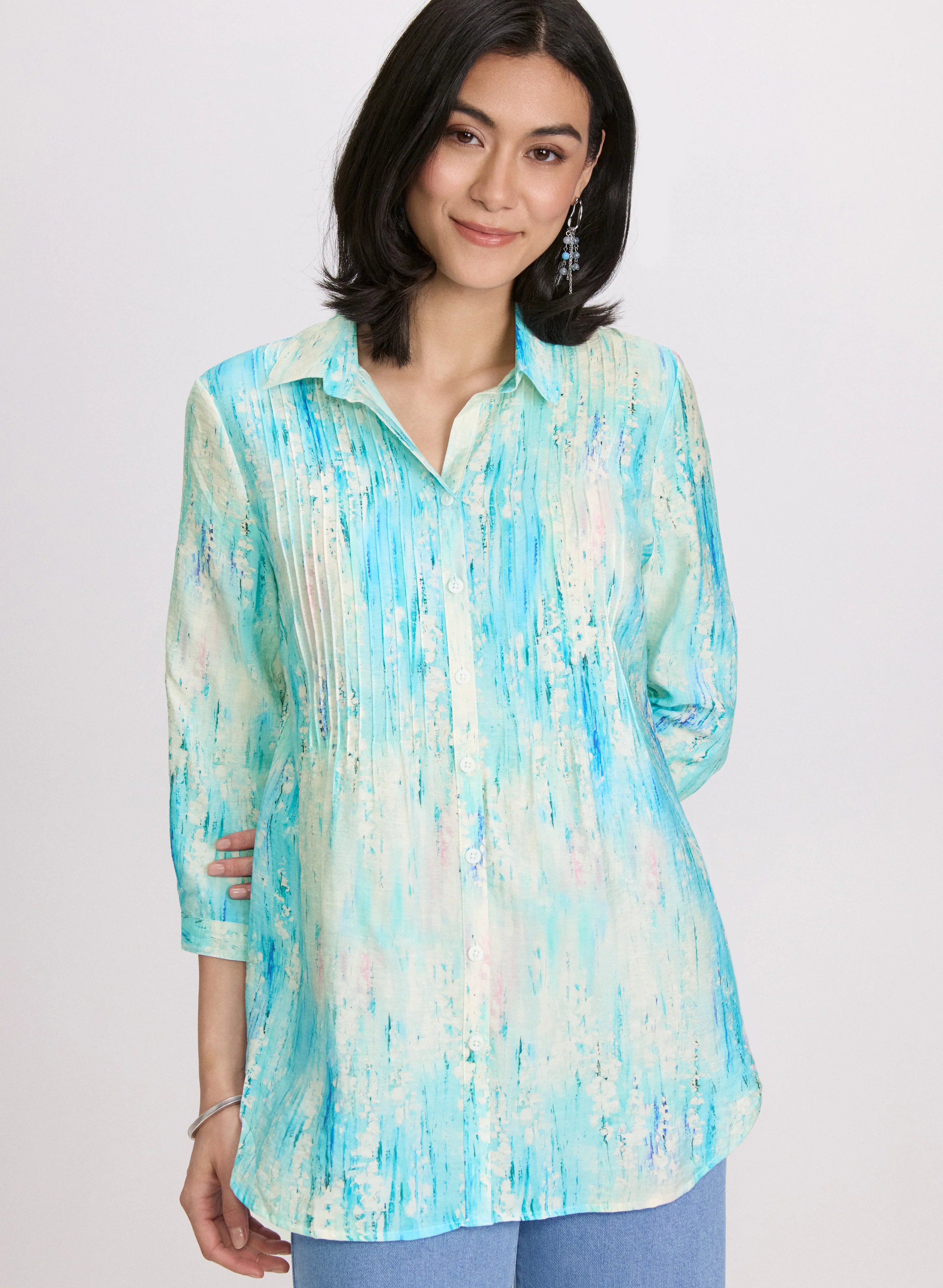 Abstract Print Blouse - Image 5