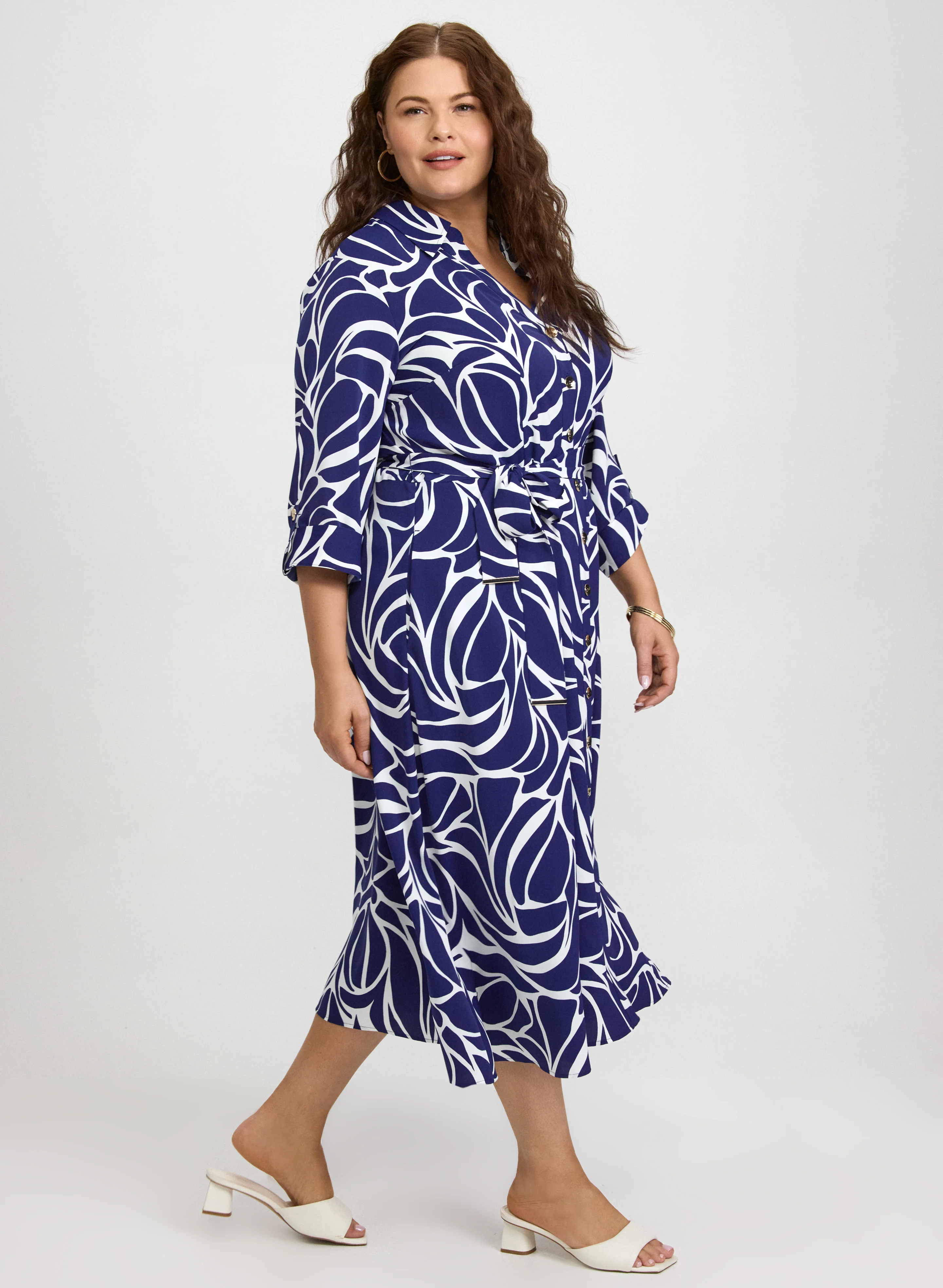 Abstract Print Dress - Image 2