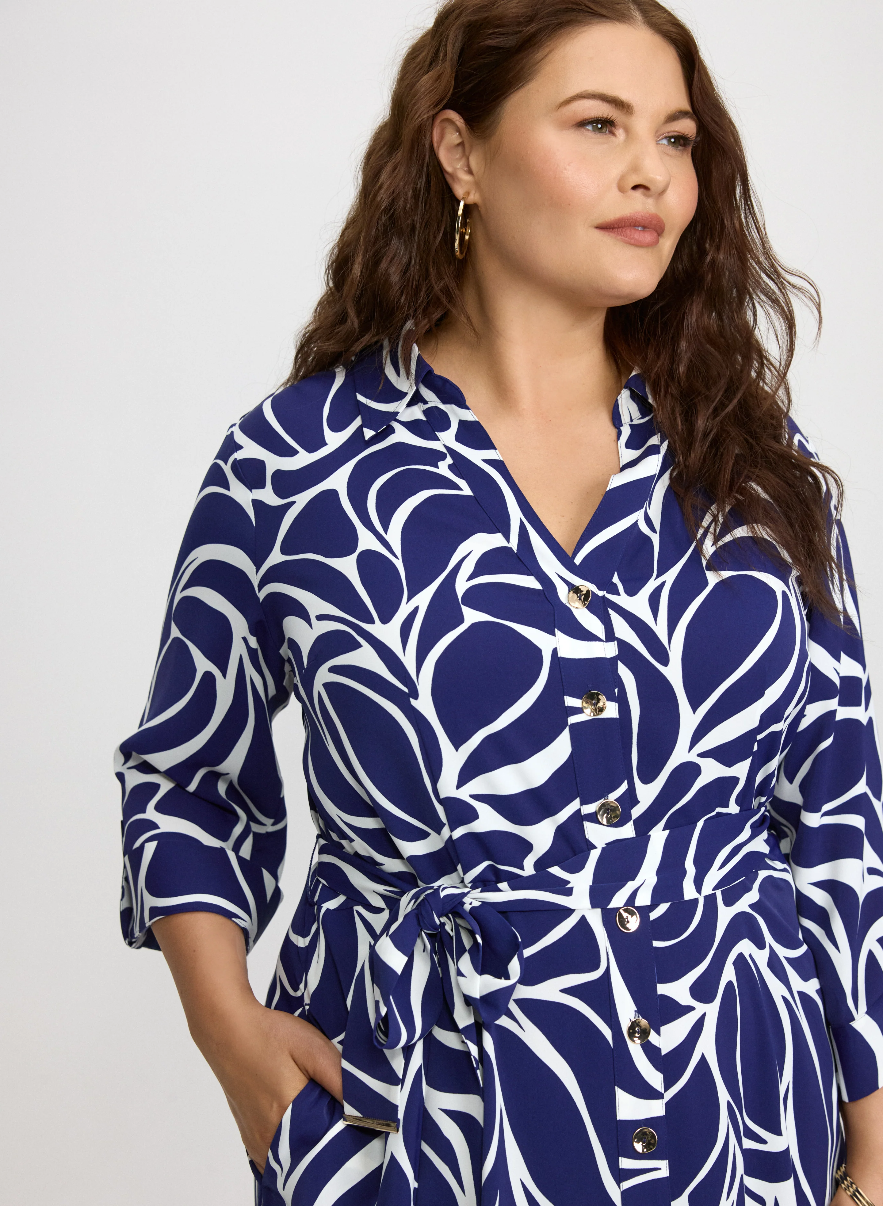 Abstract Print Dress - Image 3