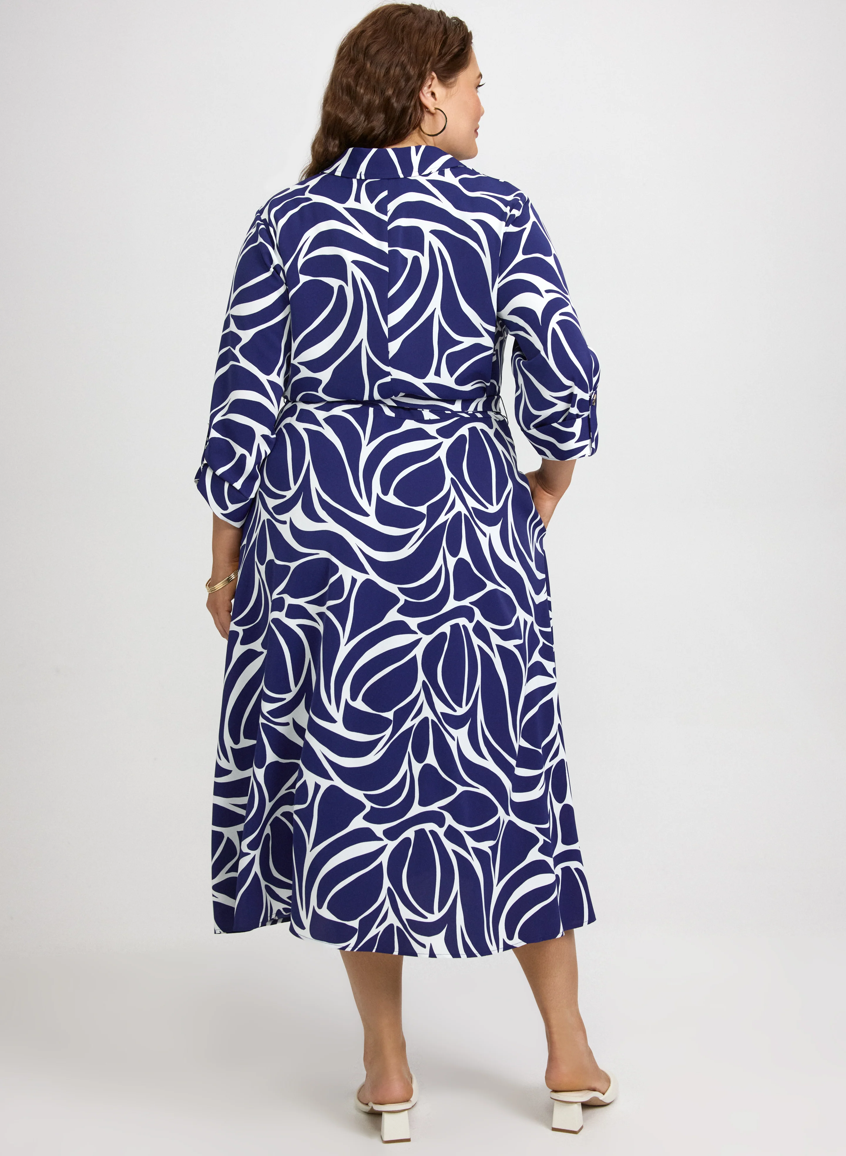 Abstract Print Dress - Image 4