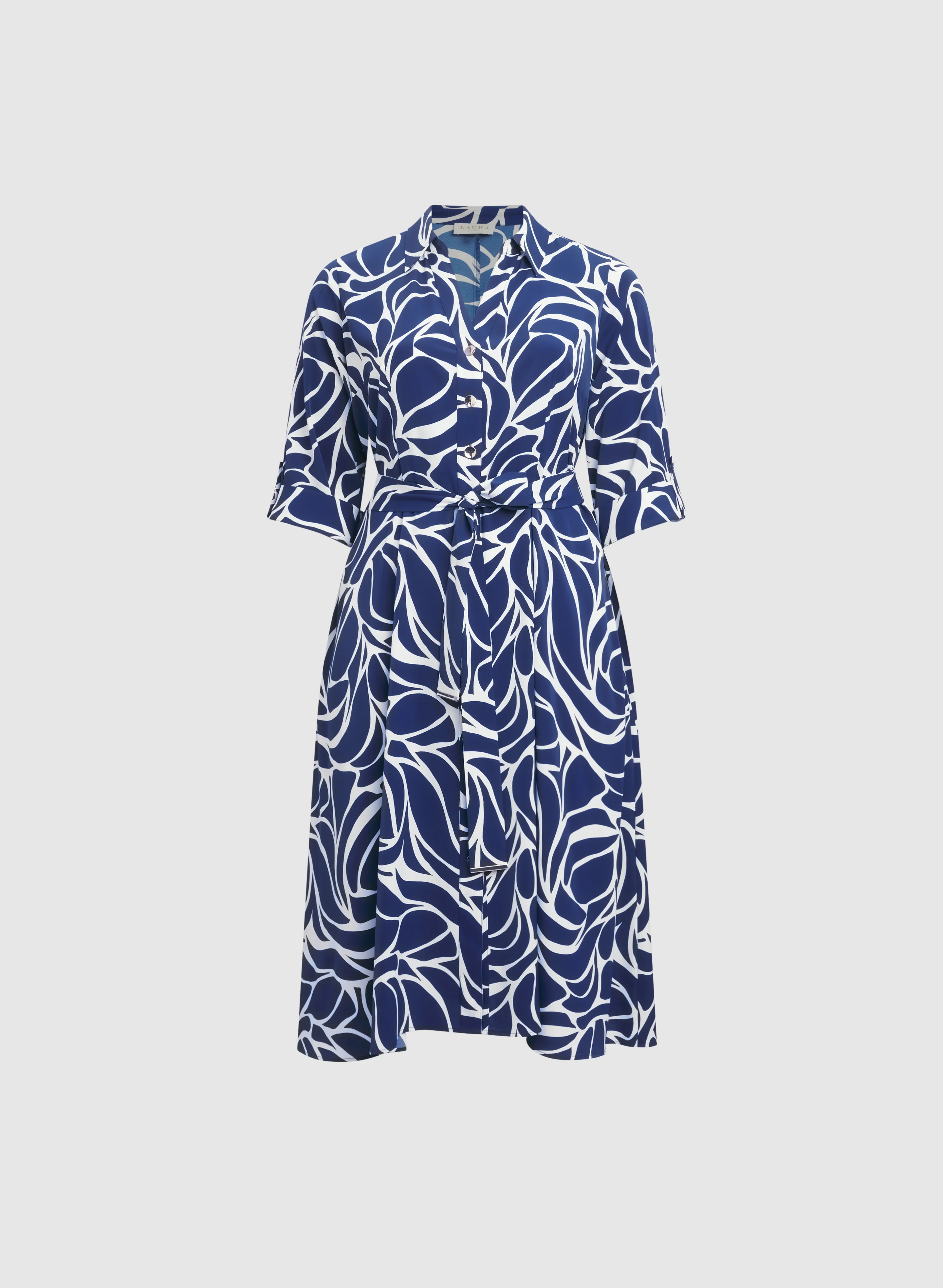 Abstract Print Dress - Image 6
