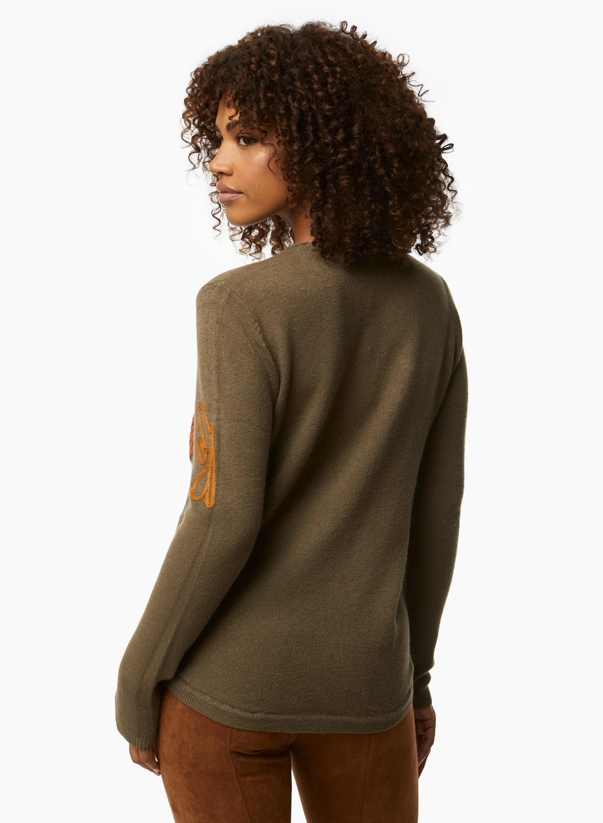 Abstract Print Sweater - Image 4