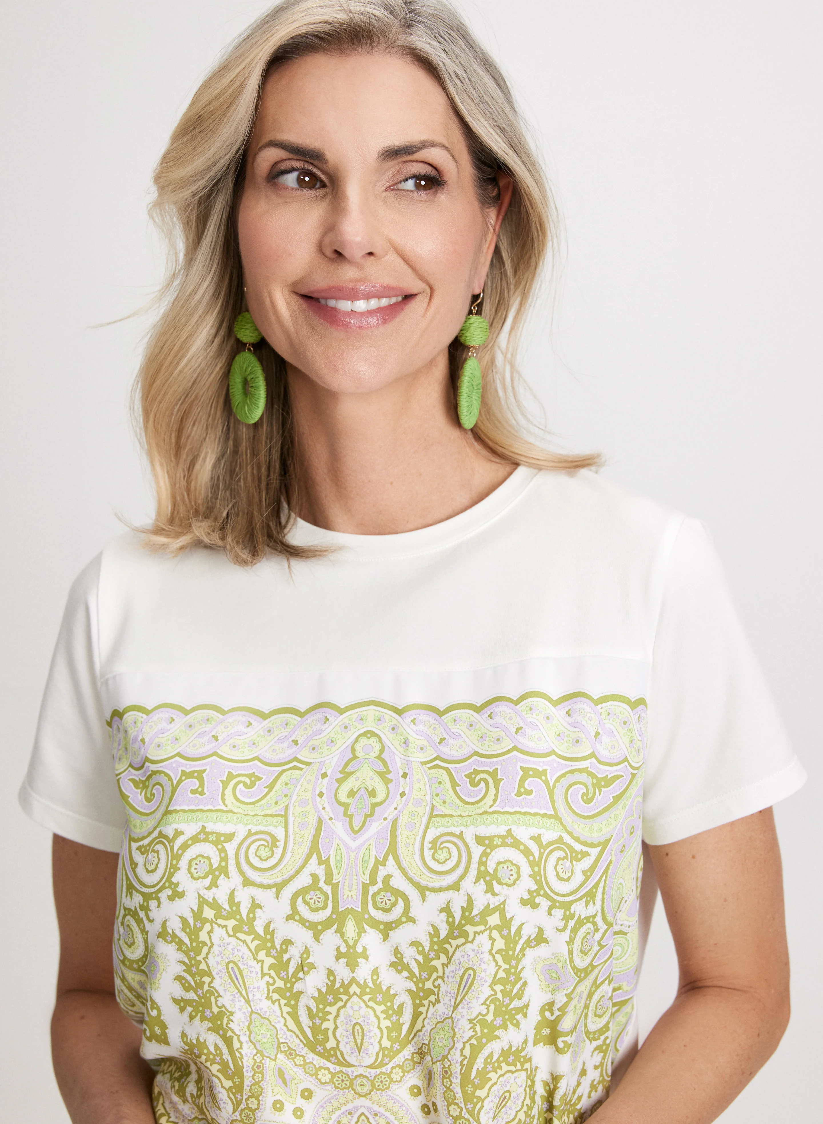 Abstract Print T-Shirt - Image 2