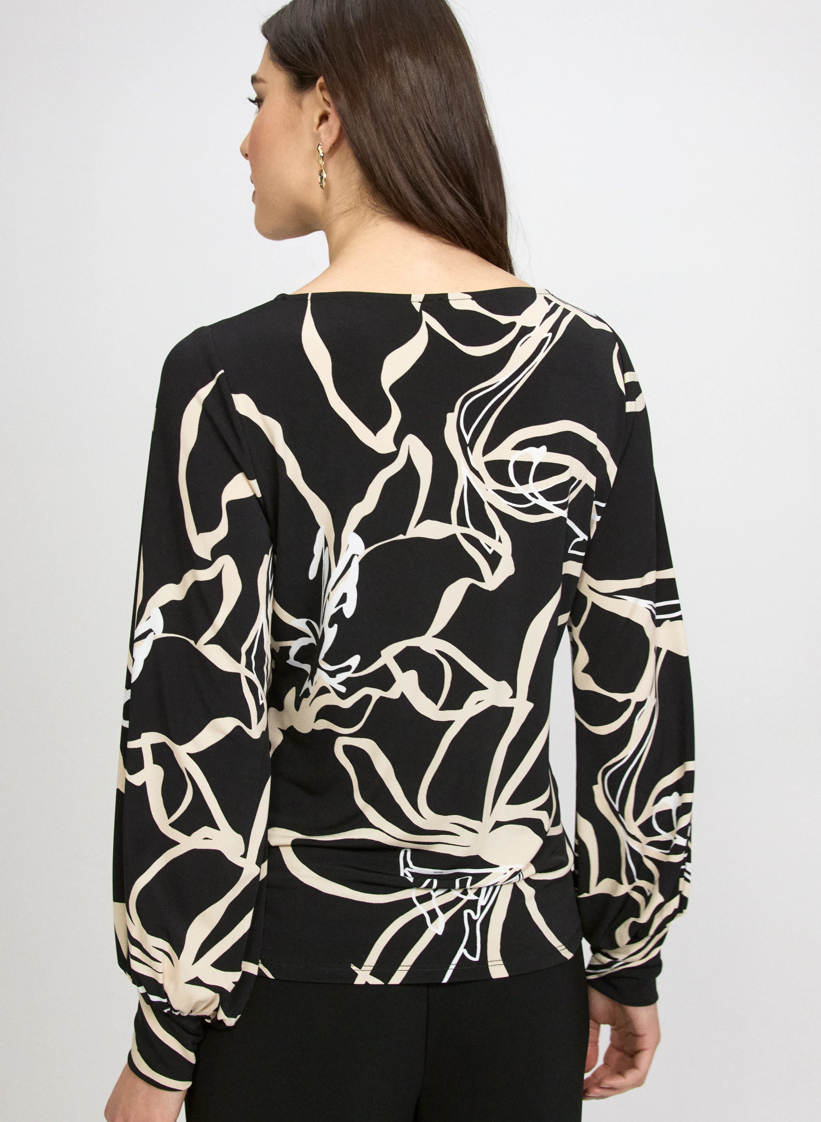 Abstract Print Top - Image 4