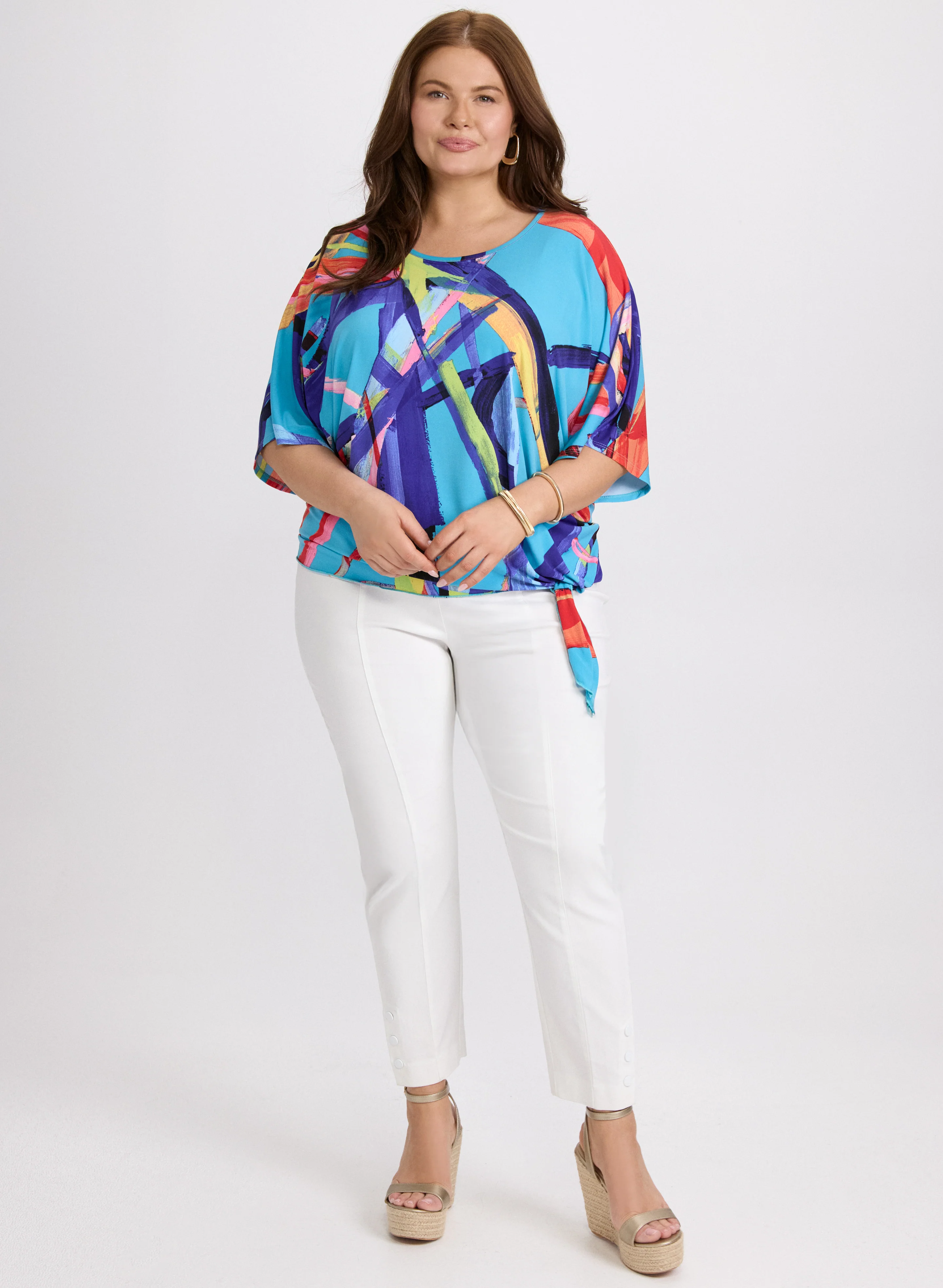 Abstract Print Top - Image 4