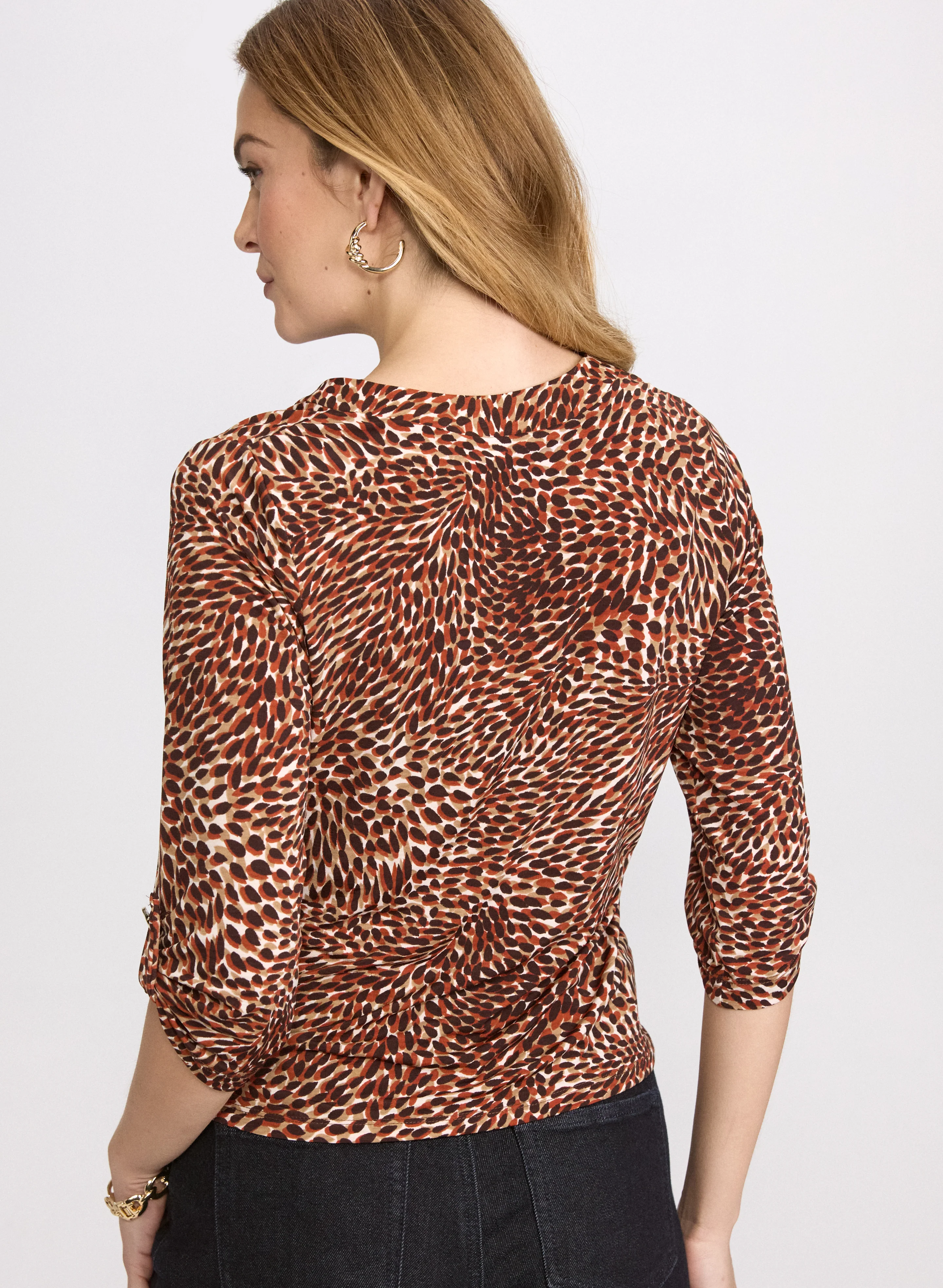 Abstract Print Top - Image 4