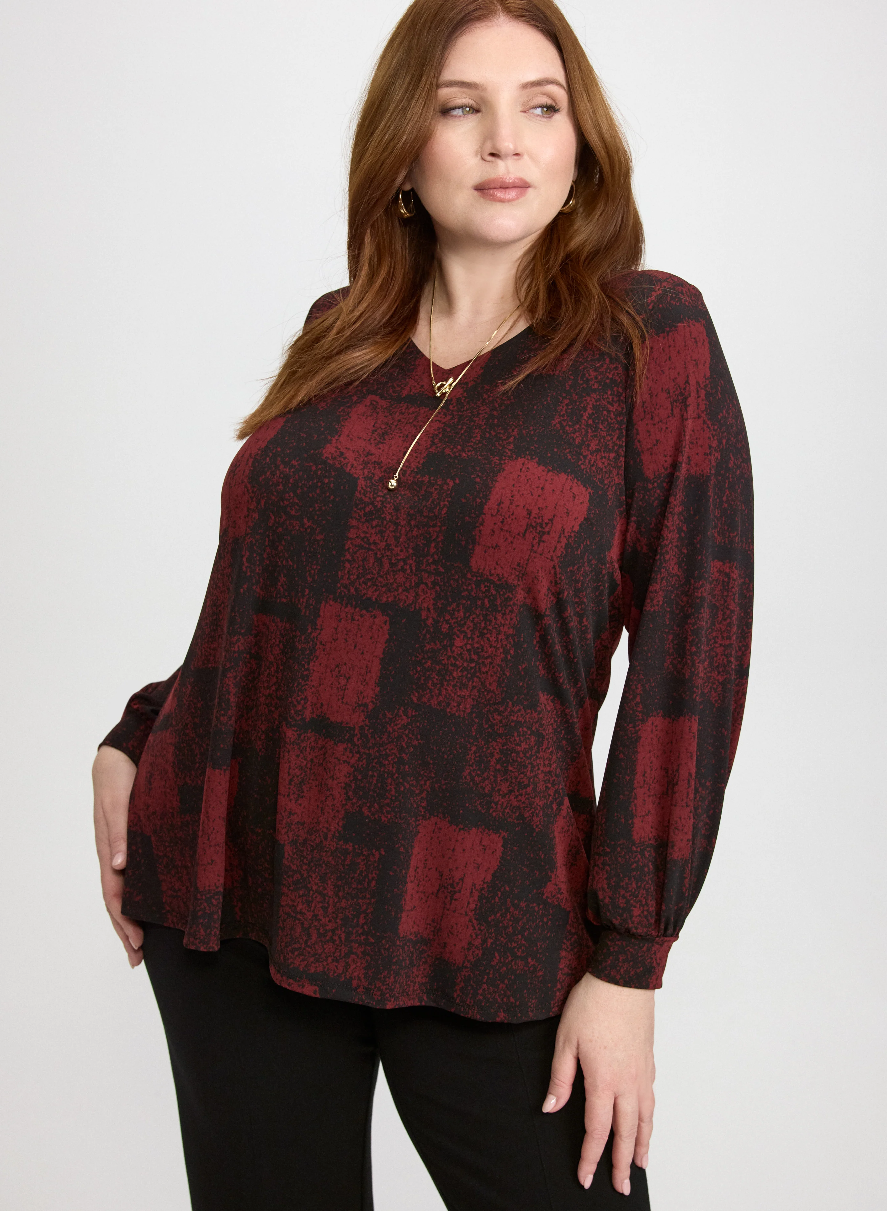 Abstract Print Top - Image 2