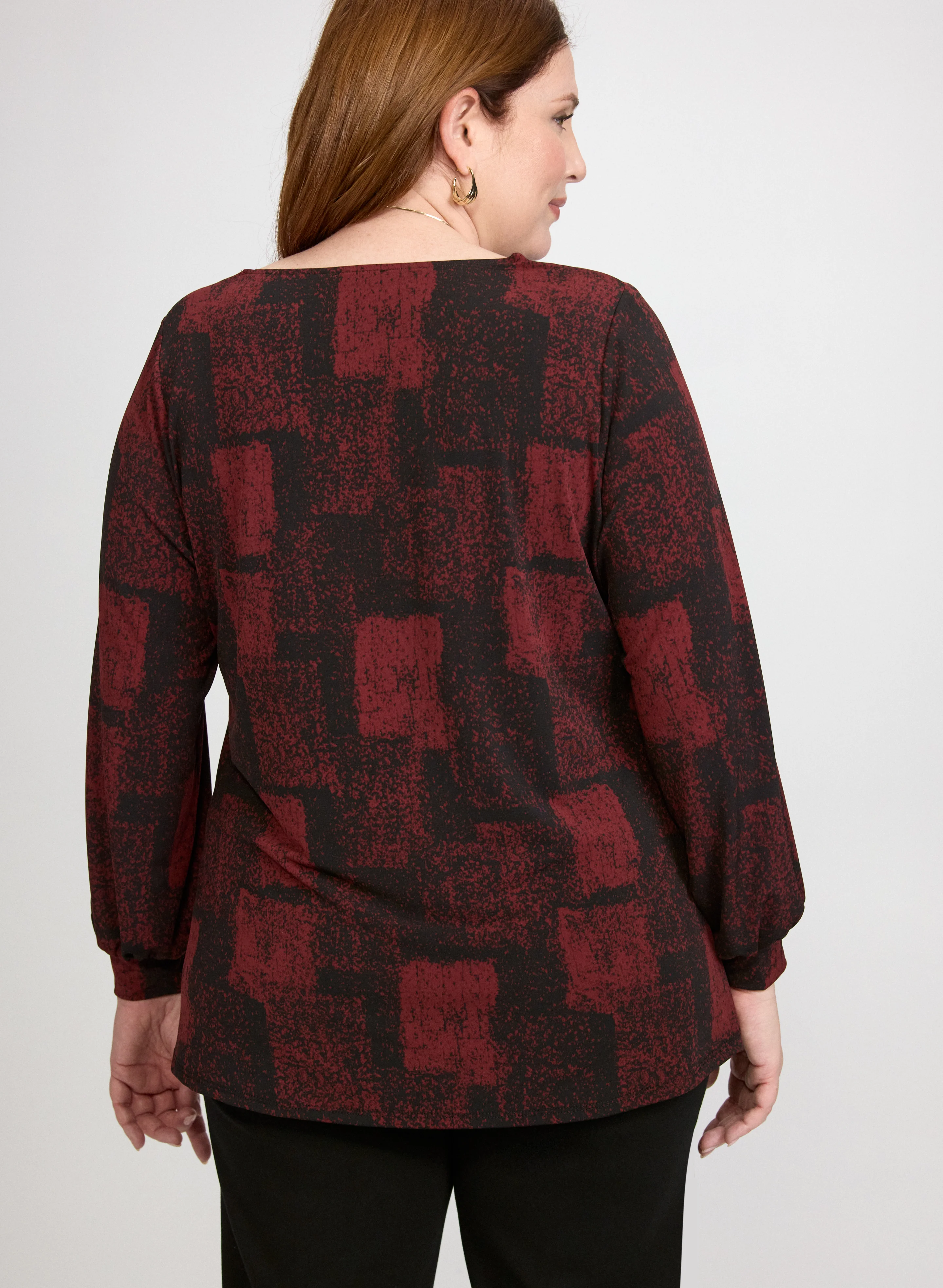 Abstract Print Top - Image 4