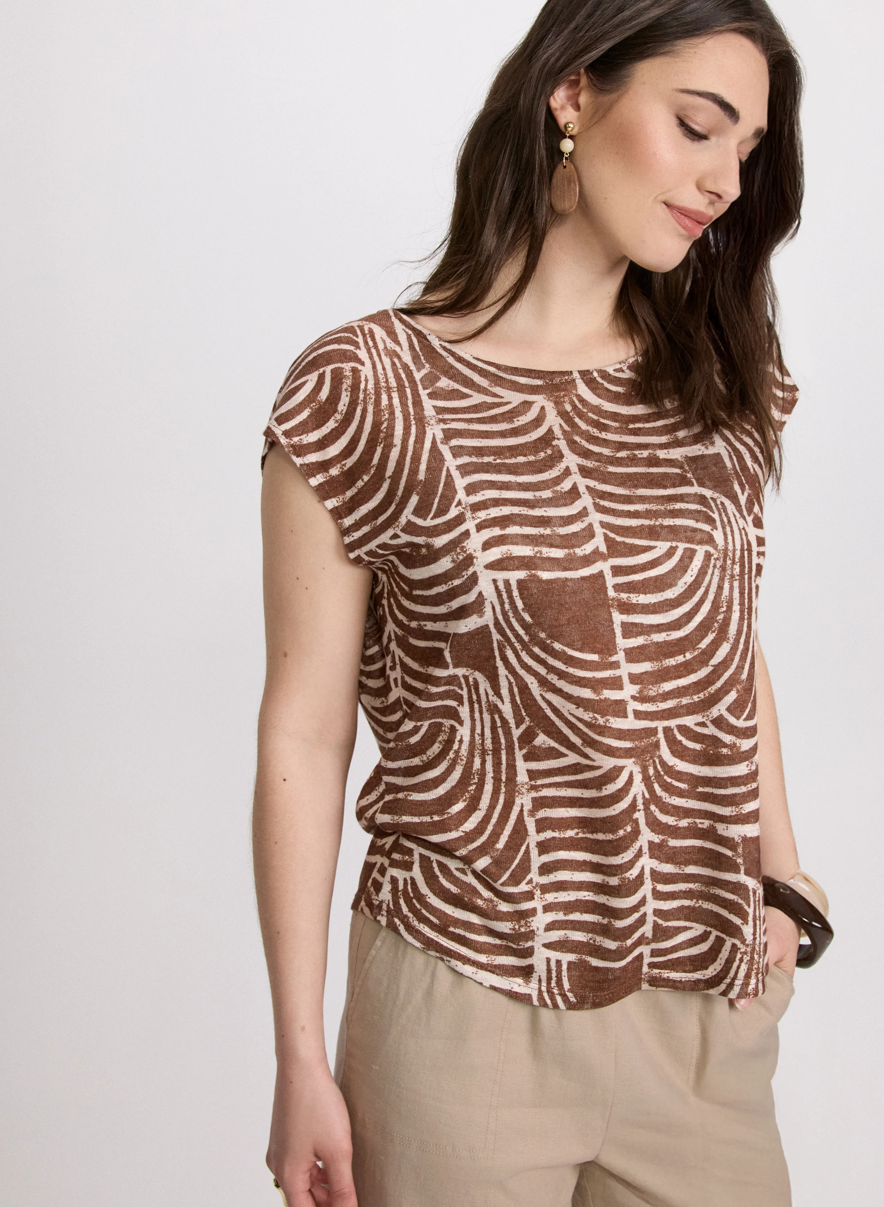 Abstract Print Top - Image 2