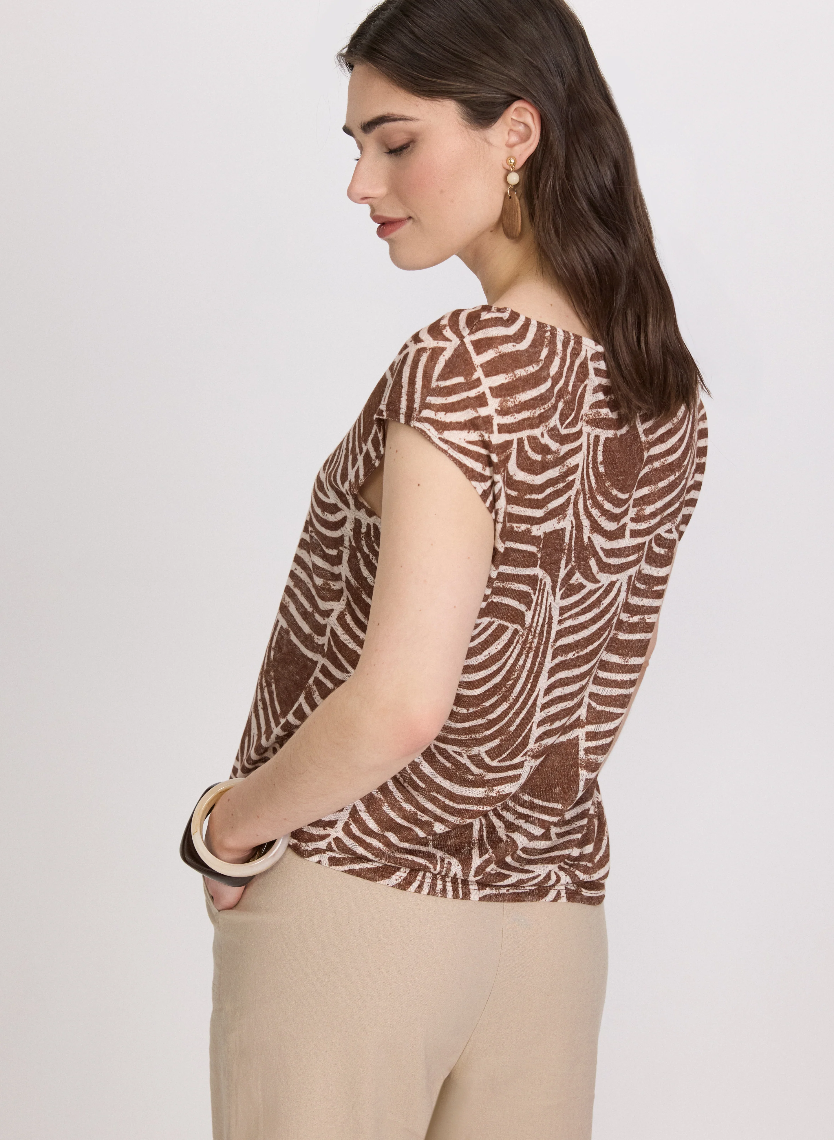 Abstract Print Top - Image 4