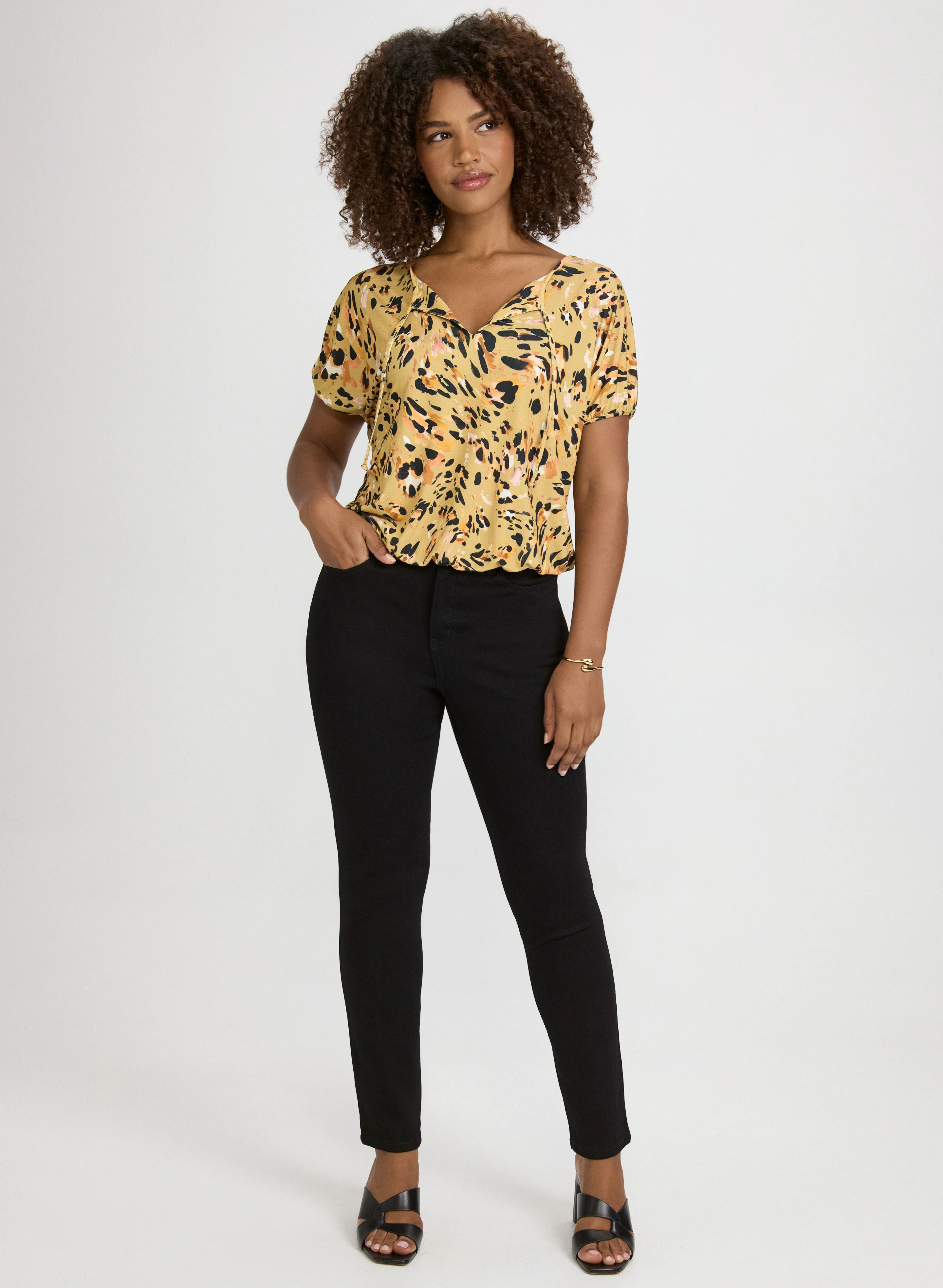 Abstract Print Top - Image 3