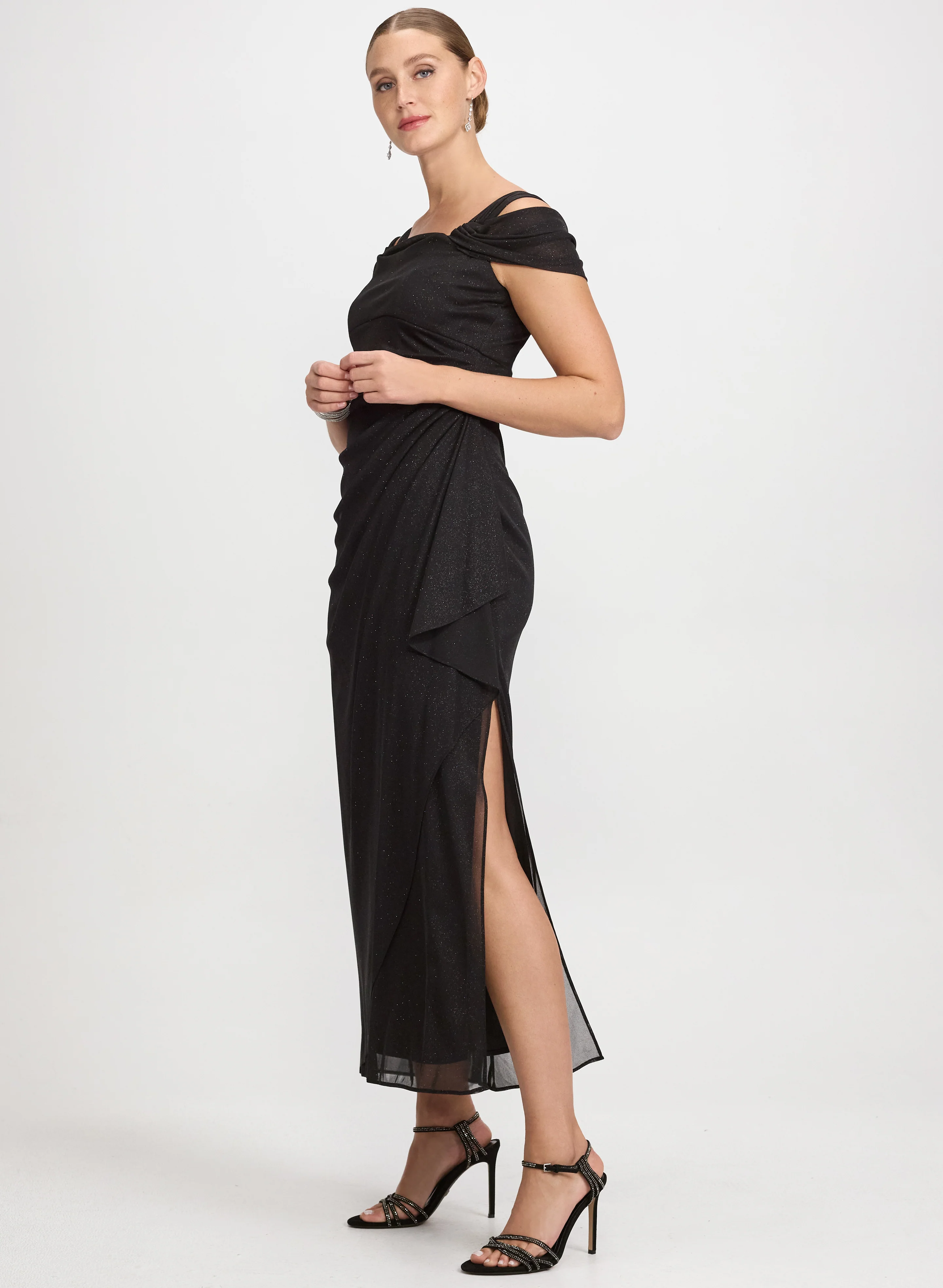 Alex Evenings - Draped Cold-Shoulder Dress - Image 2