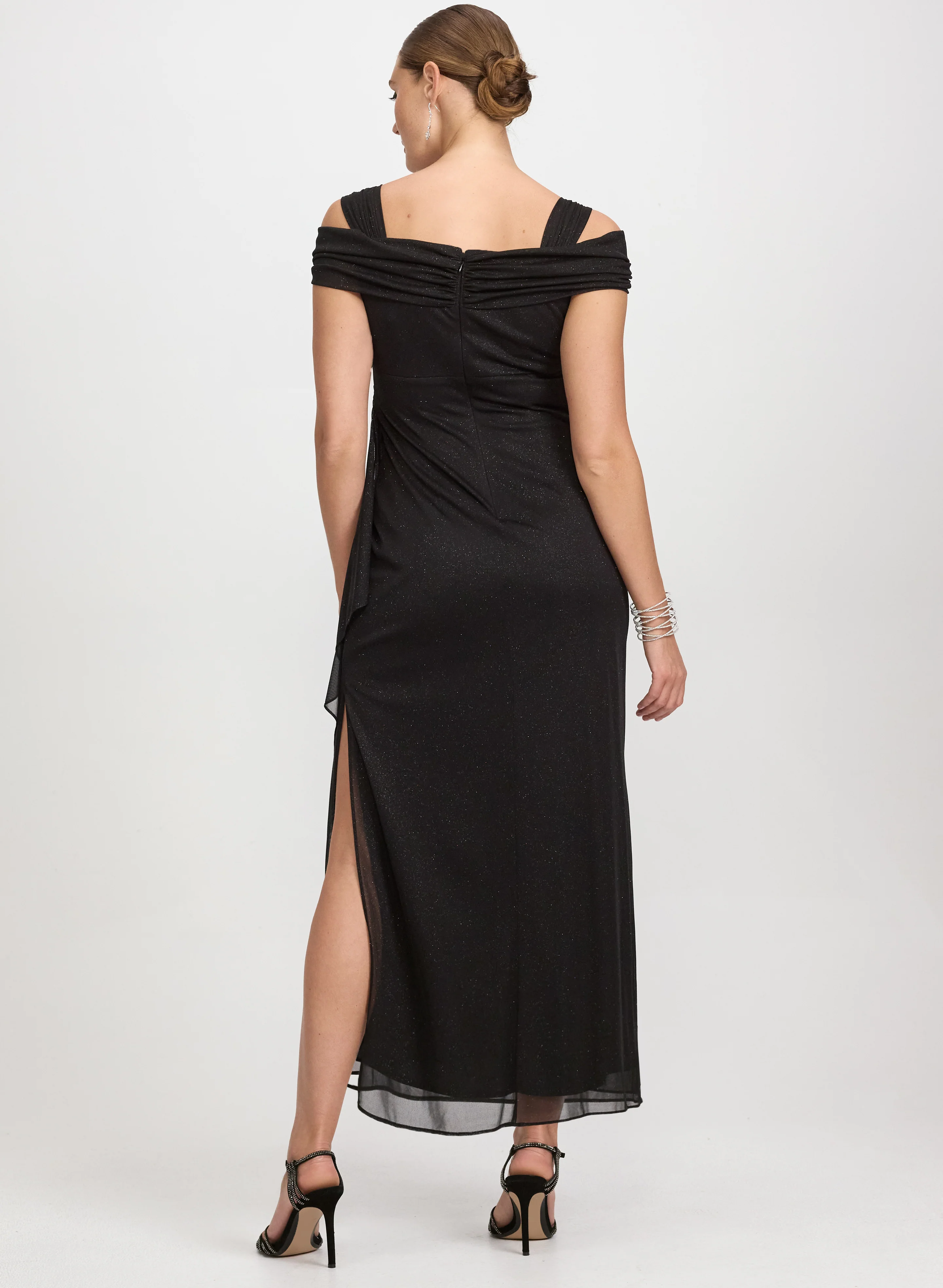 Alex Evenings - Draped Cold-Shoulder Dress - Image 4