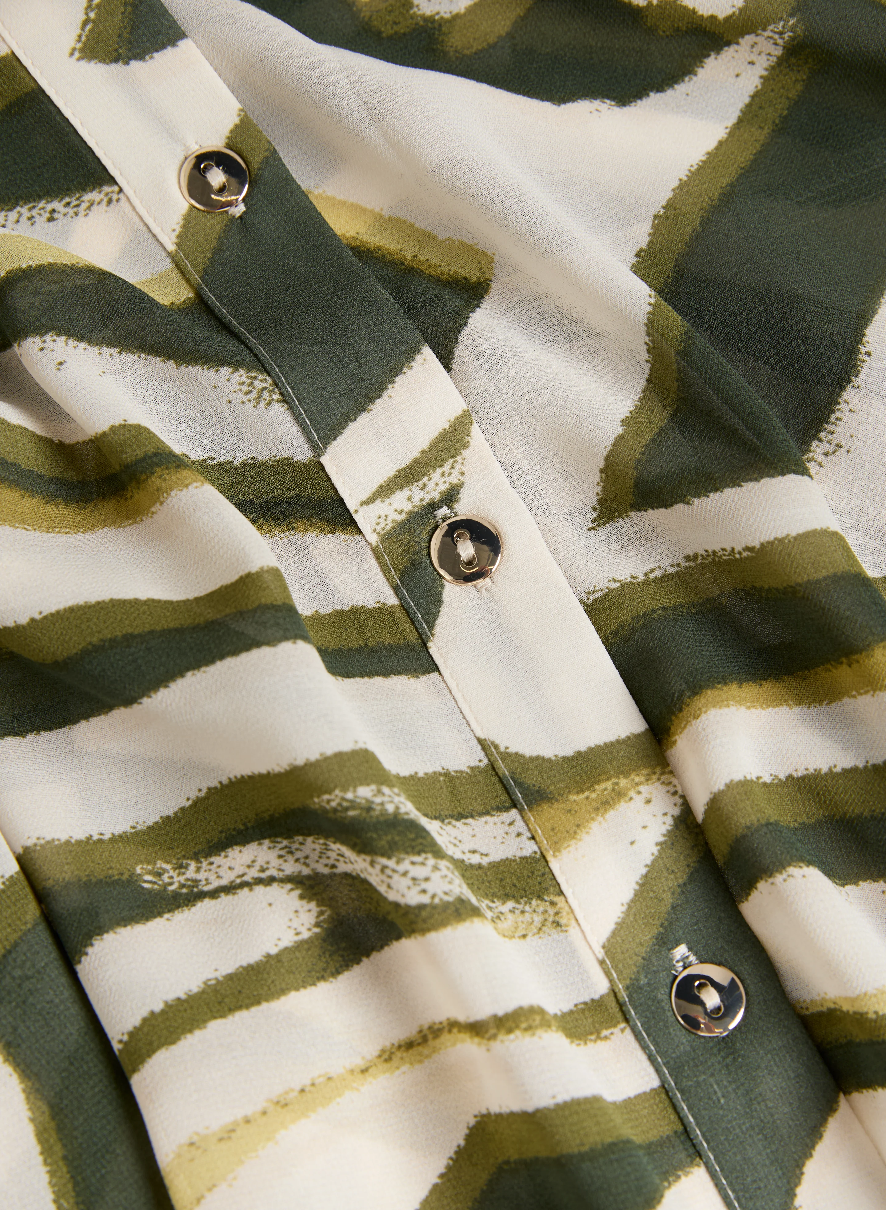 Animal Print Button-Up Tunic - Image 7