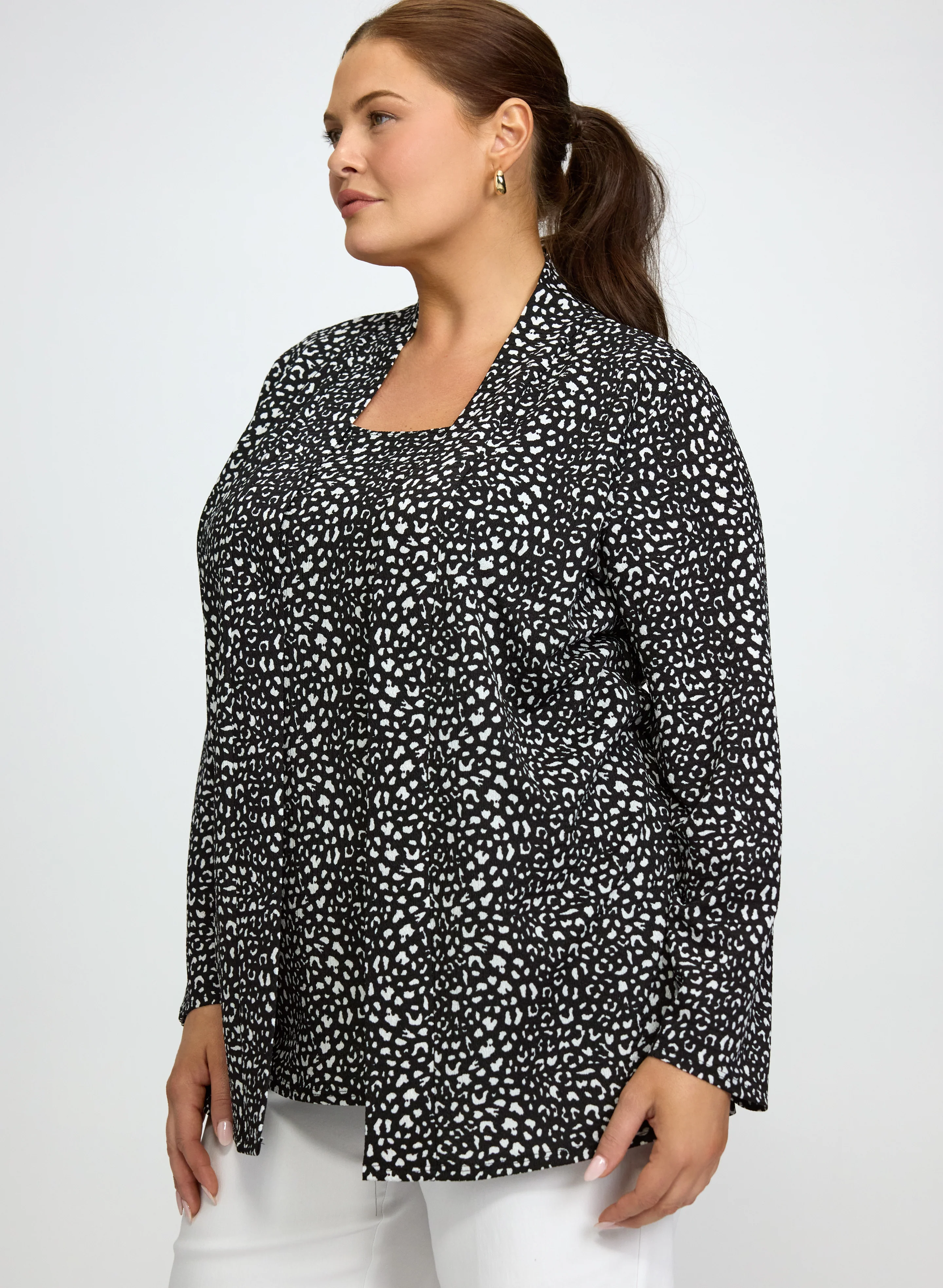 Animal Print Illusion Top - Image 5