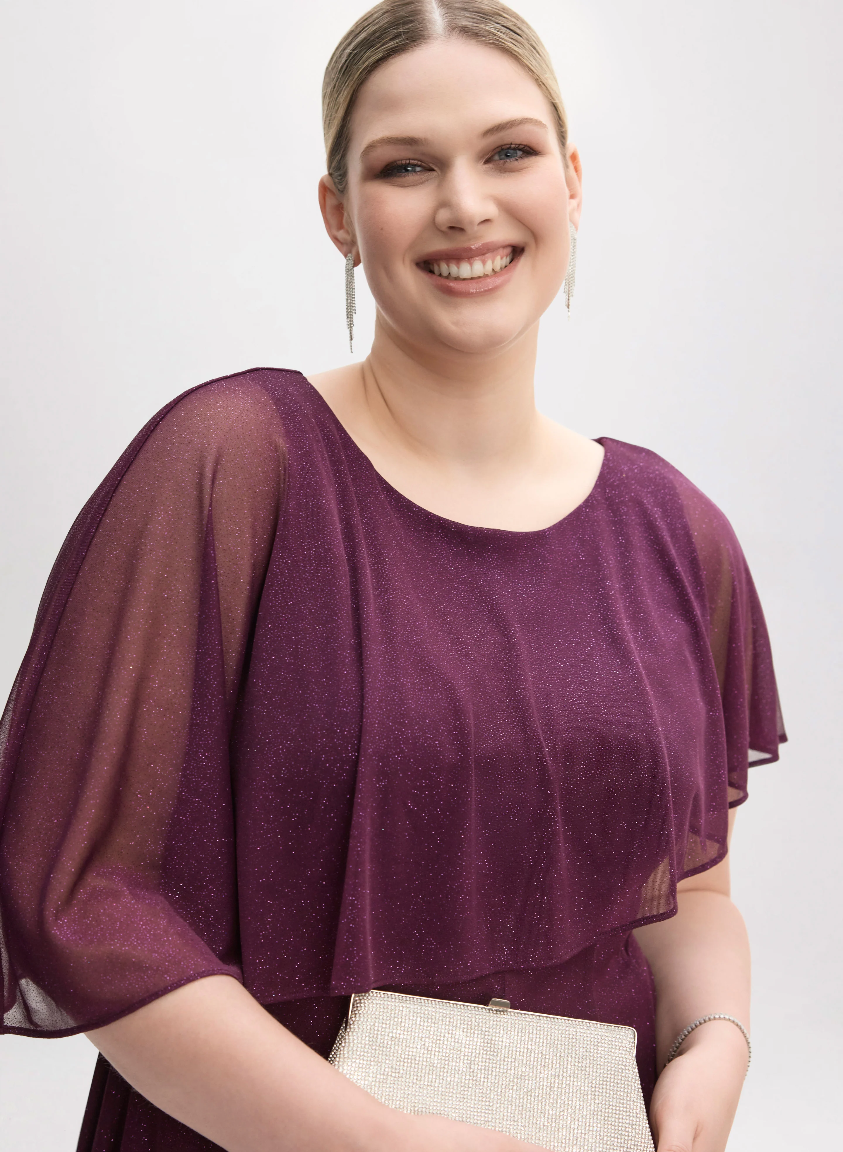 Asymmetric Capelet Dress - Image 4