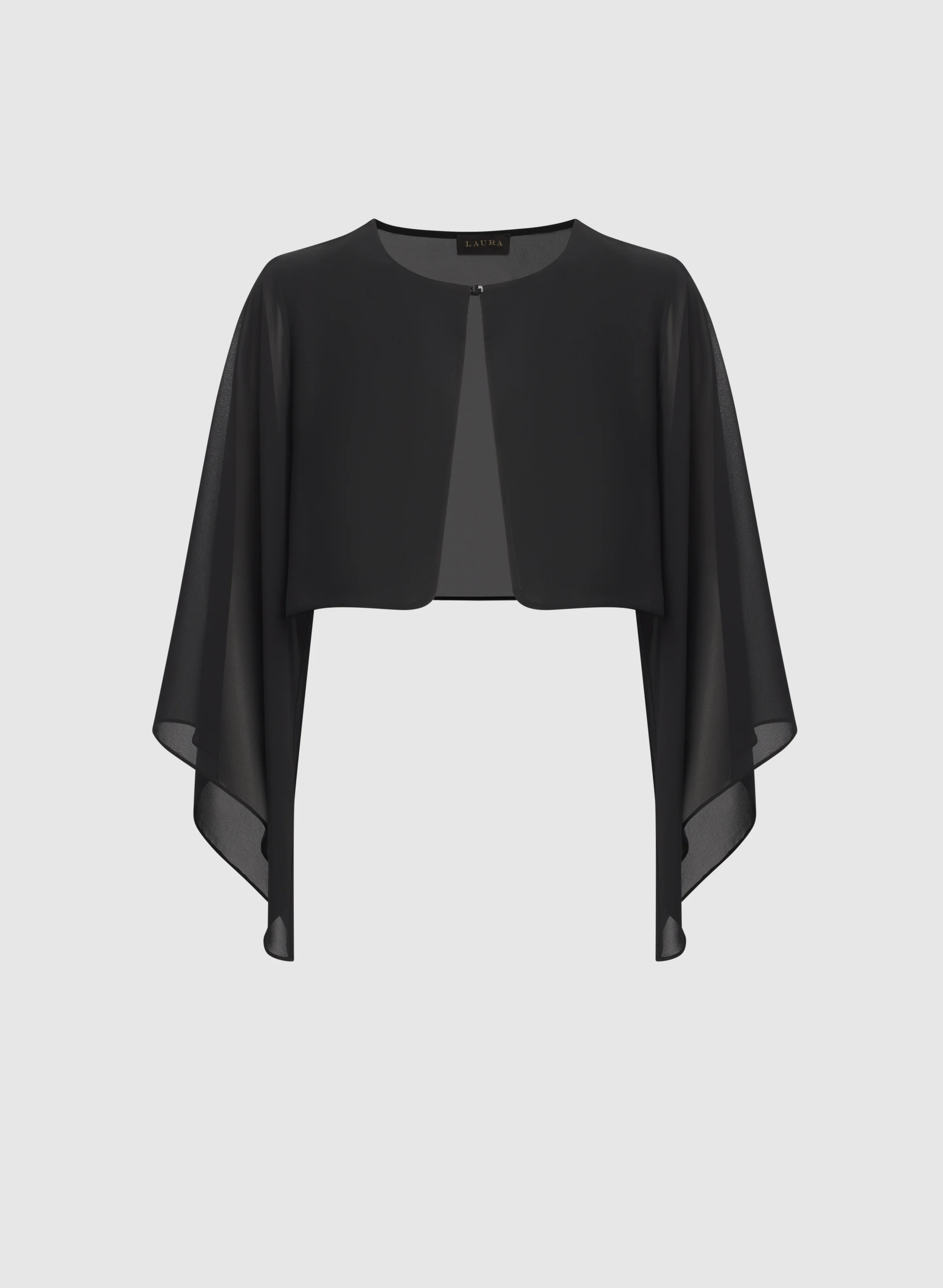 Asymmetric Chiffon Bolero - Image 6