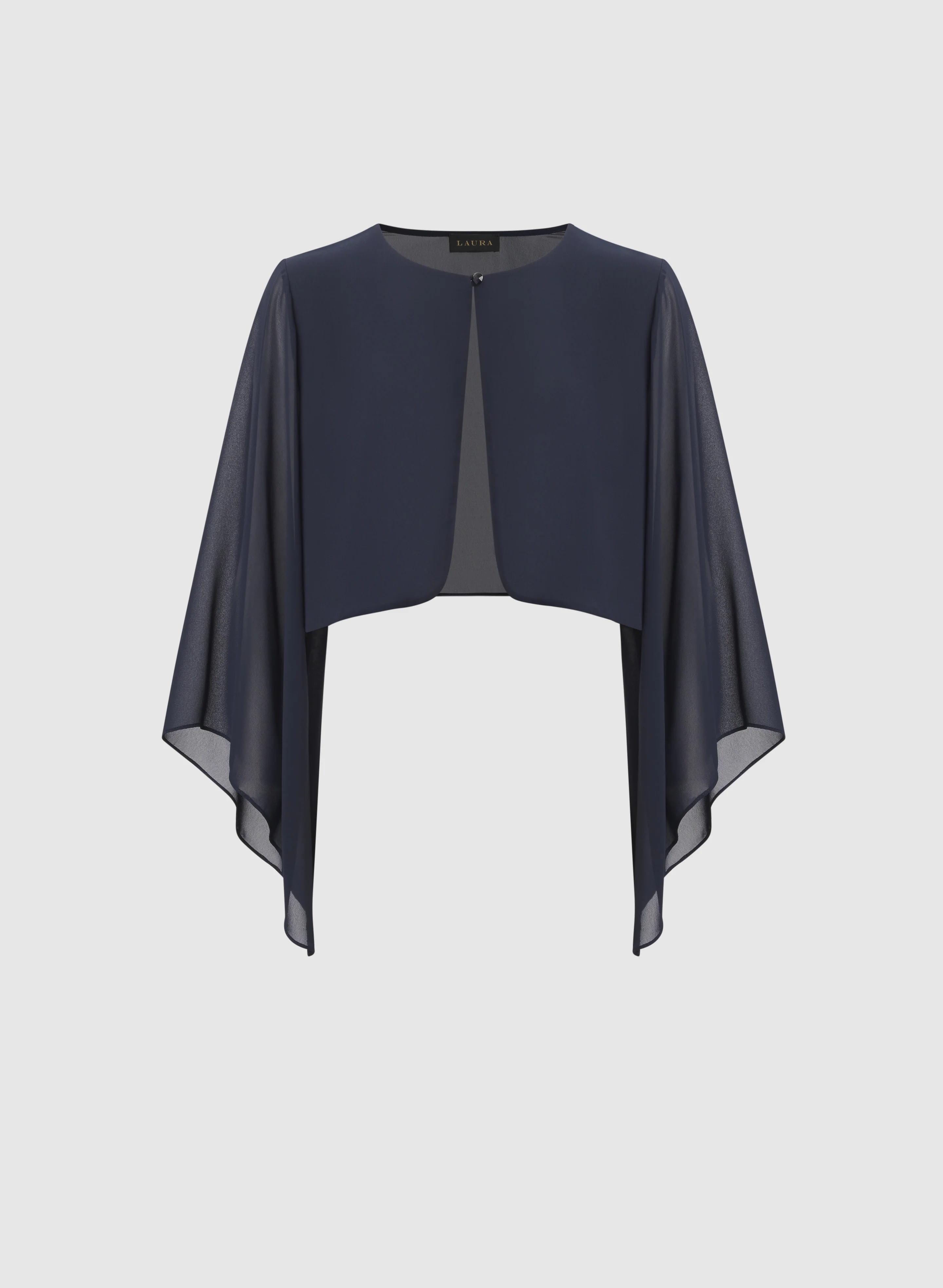 Asymmetric Chiffon Bolero - Image 6
