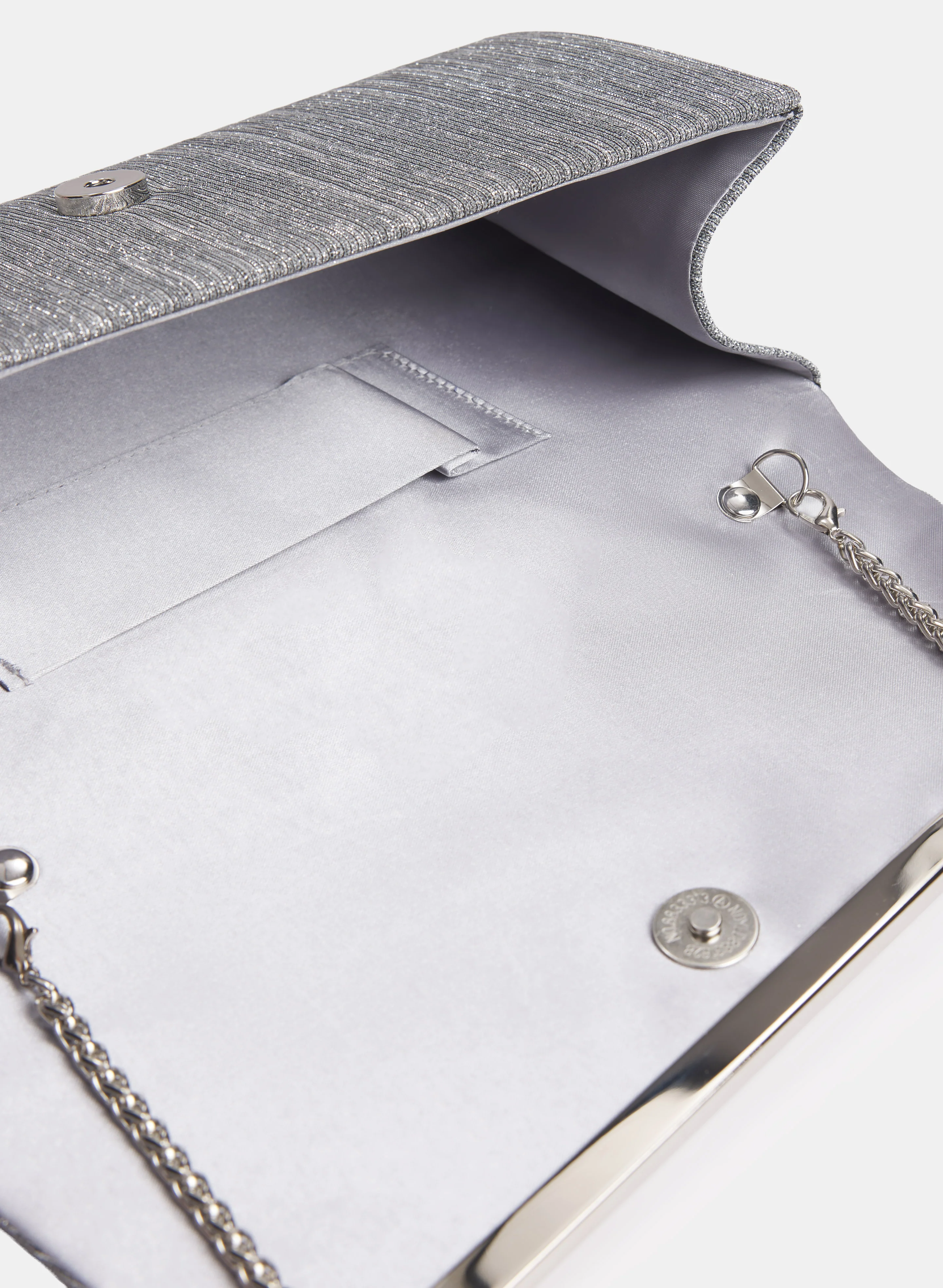 Asymmetric Metallic Envelope Clutch - Image 4