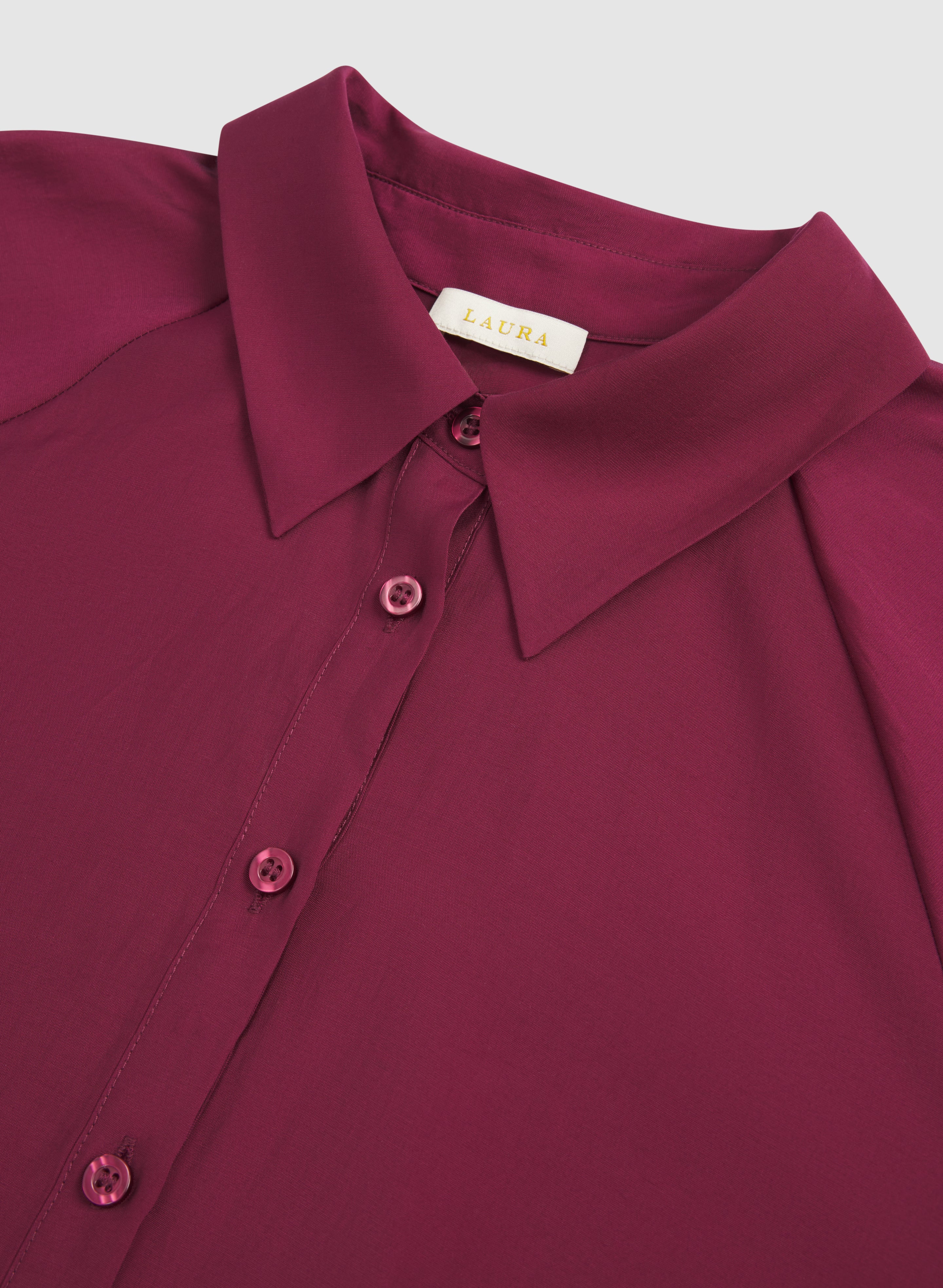 Balloon Sleeve Button-Down Blouse - Image 8