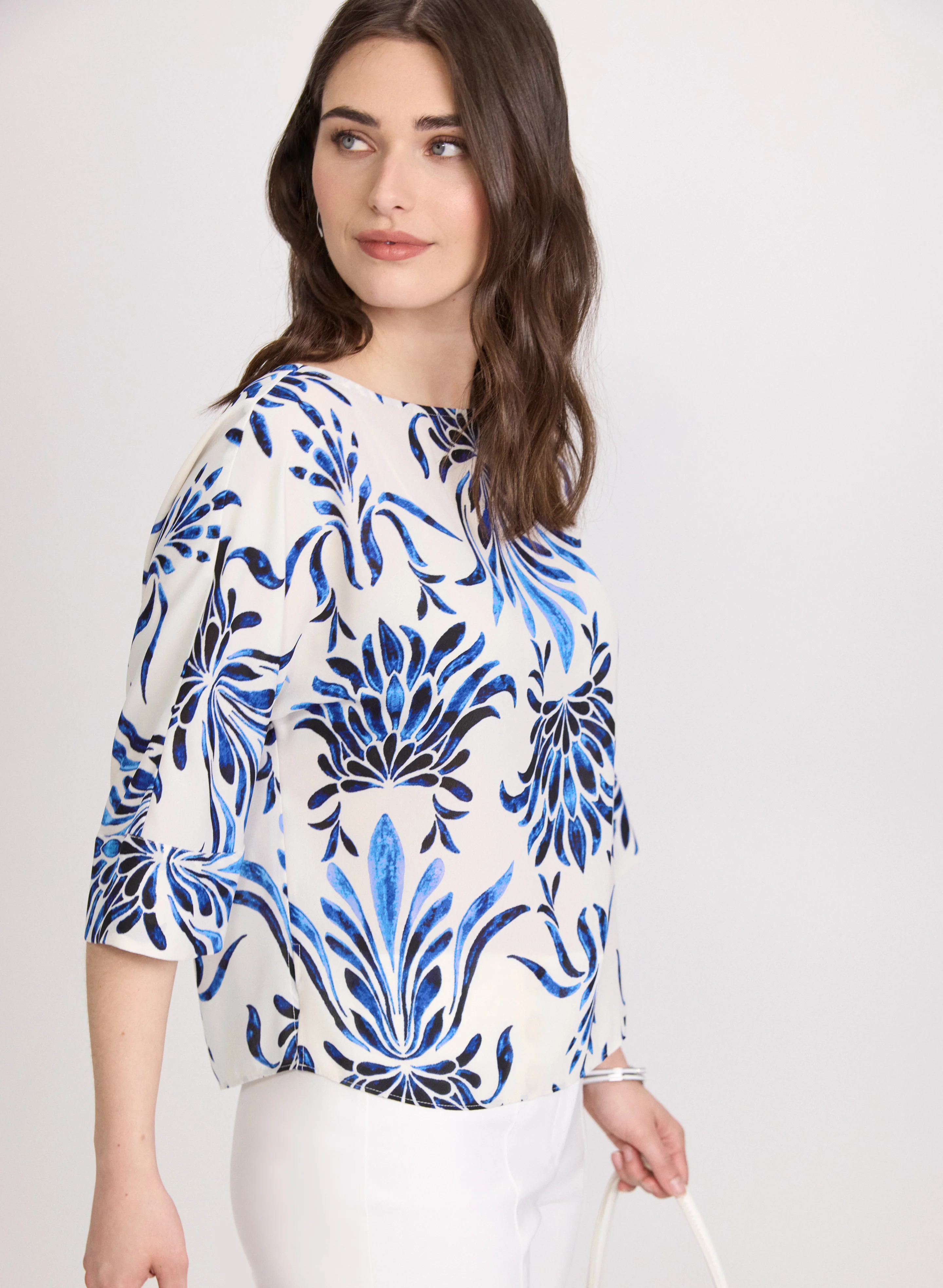 Baroque Print Blouse - Image 2